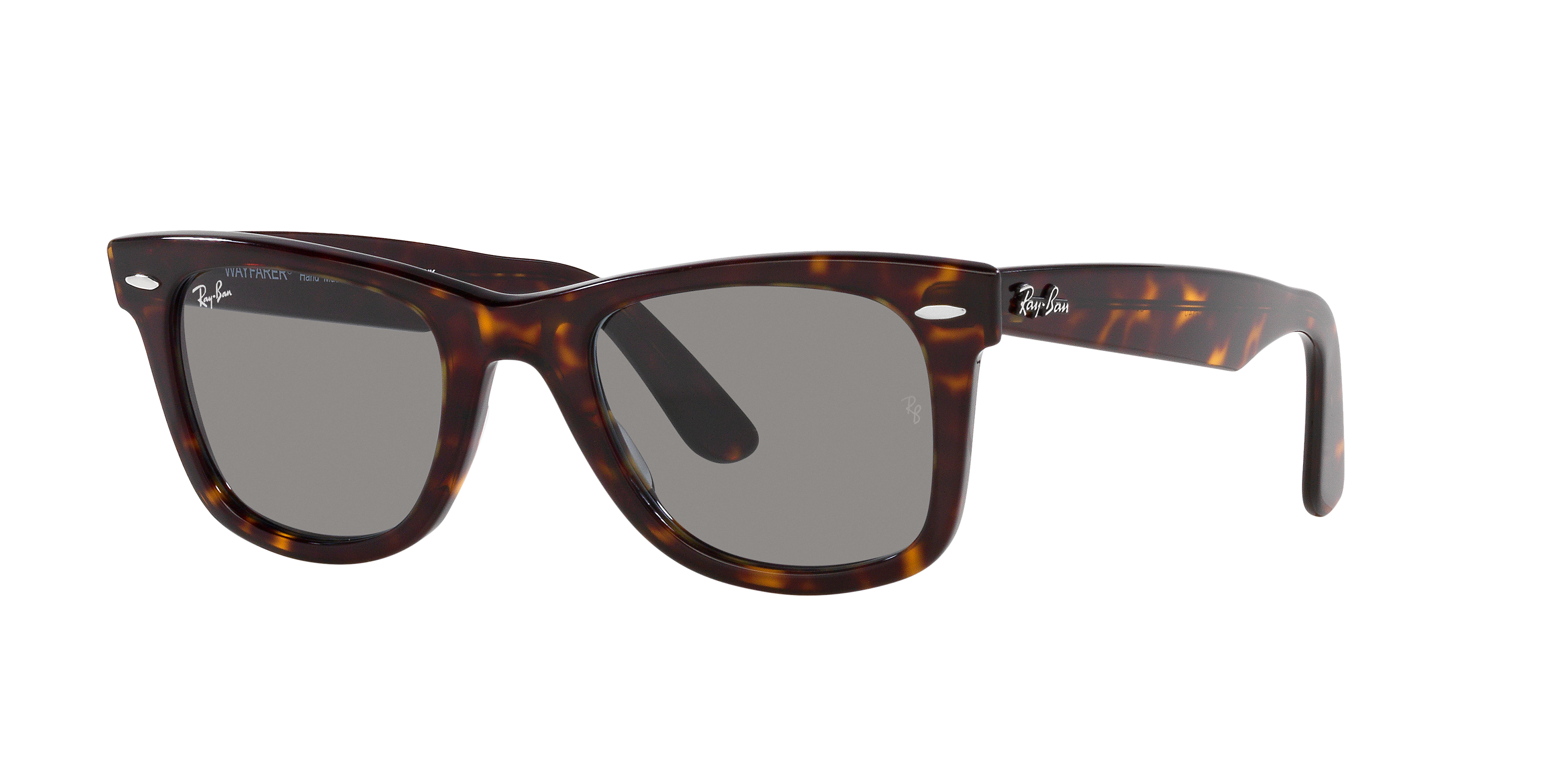 Image of Ray-Ban Original Wayfarer RB2140 Glass Sunglasses - Polished Havana/Gray Classic - Large