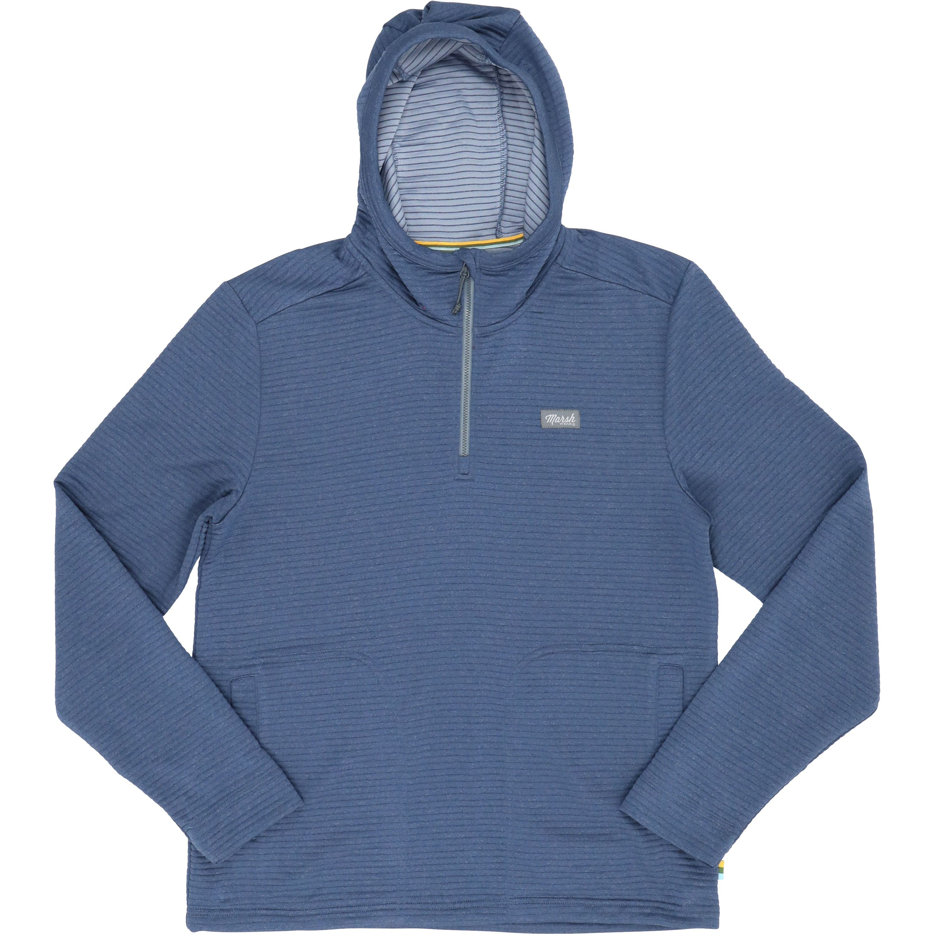 Image of Marsh Wear Sullivan Tech Long-Sleeve Hoodie - Stargazer Blue