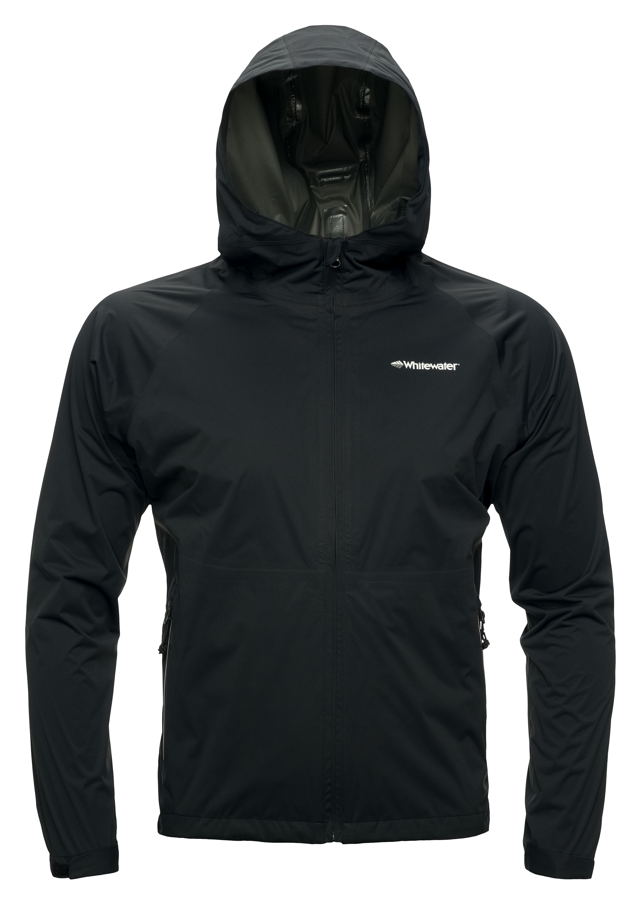 Image of Whitewater Packable Rain Jacket for Men - Black - L