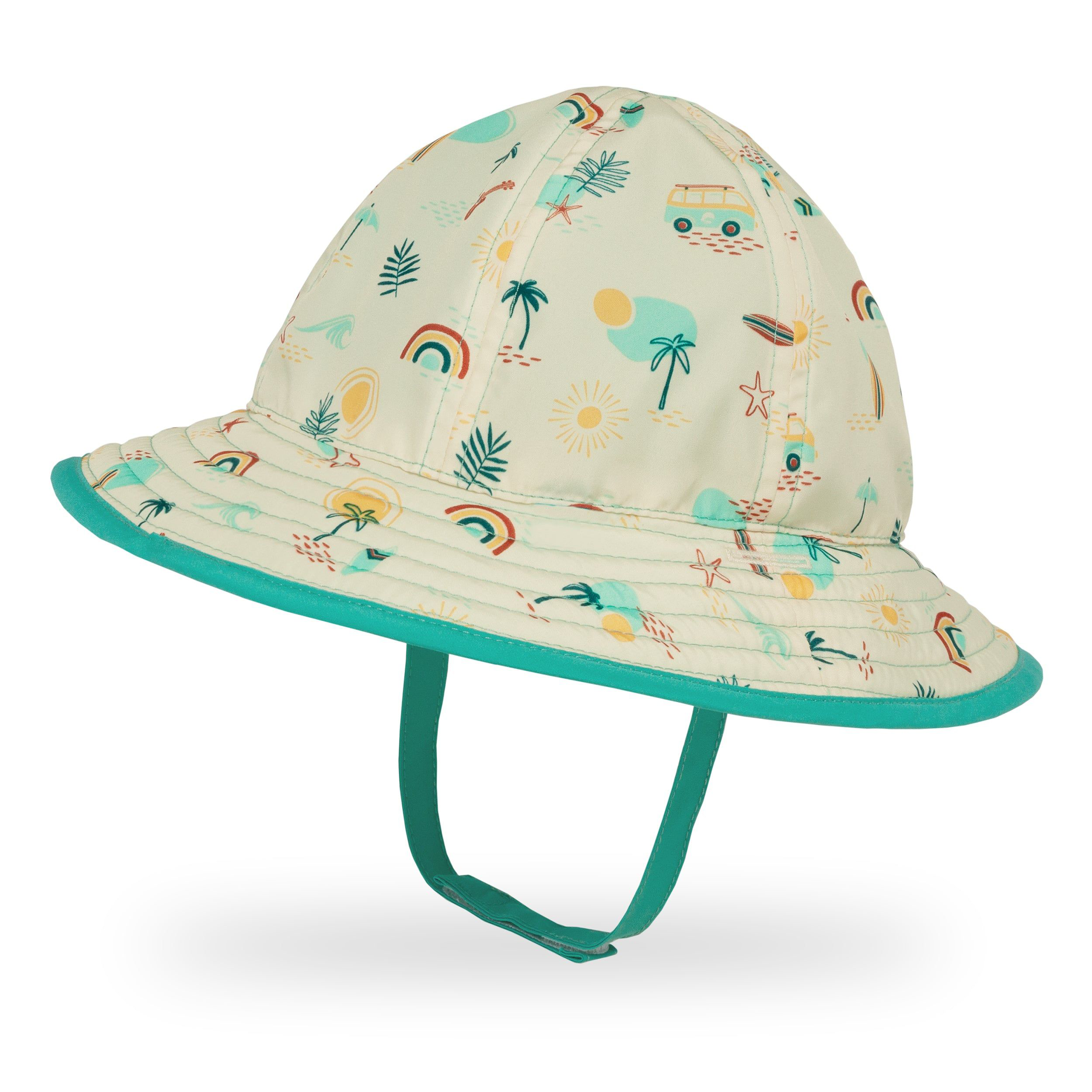 Image of Sunday Afternoons SunSkipper Recycled Bucket Hat for Babies - Beach Day/Sea Spray - 6-12 Months