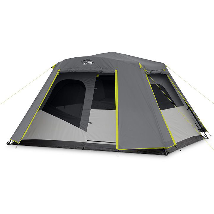 CORE 10 Person Tent | Large Multi Room Tent for Family | Included Tent Gear  Loft Organizer for Camping Accessories | Portable Cabin Huge Tent with