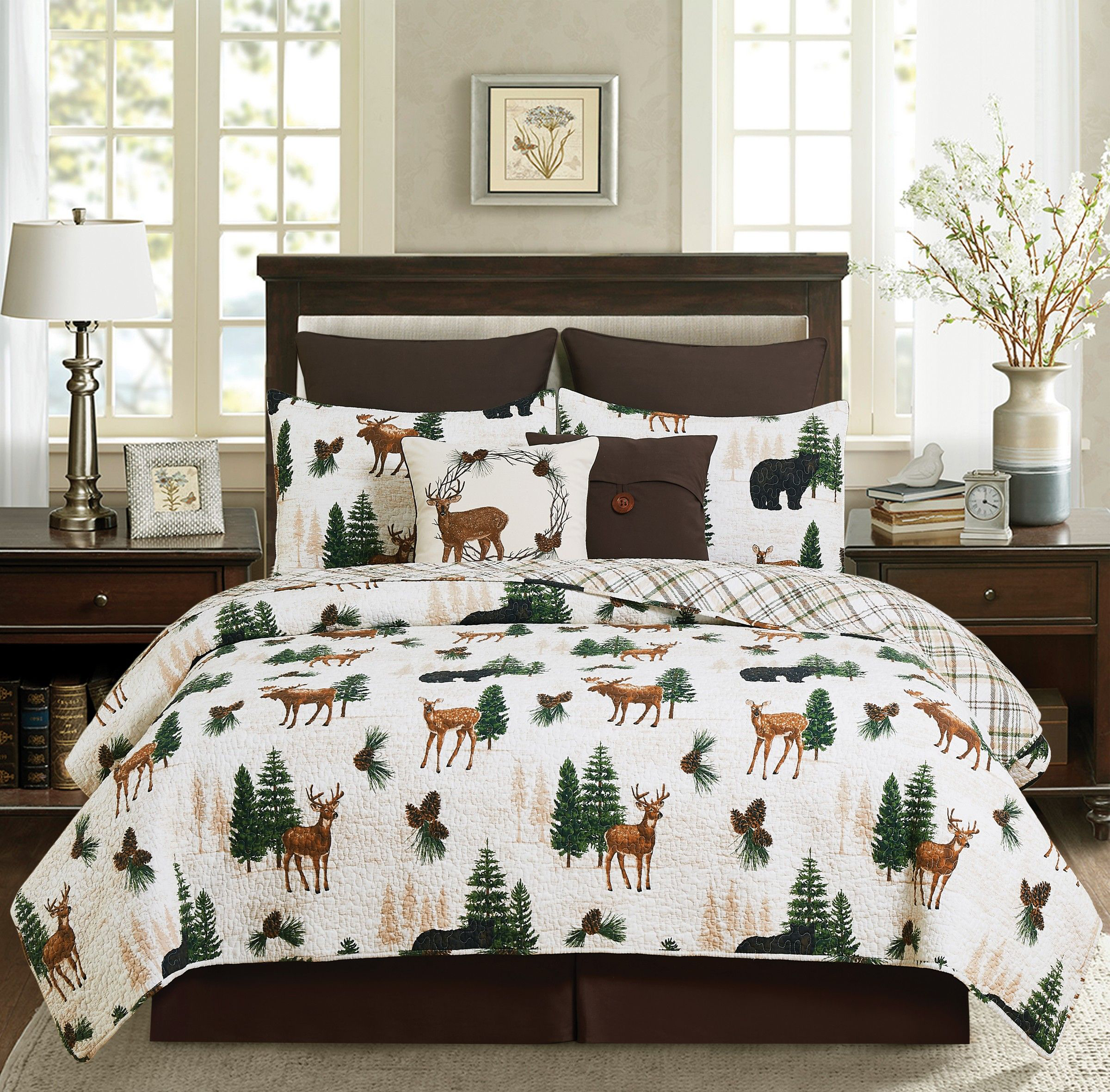 Image of C&F Home Nolan Pines Quilt Set - Twin