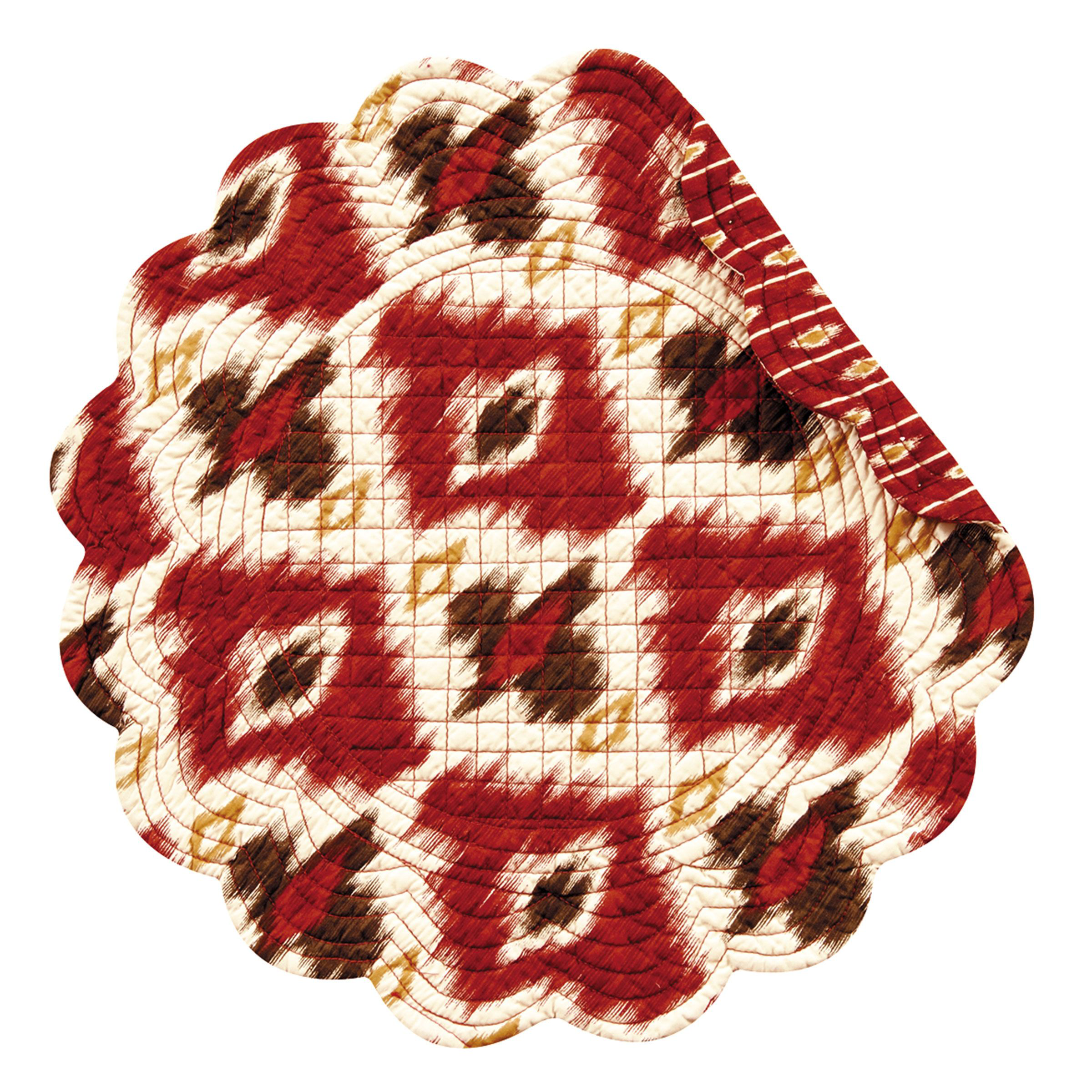 C&F Home Ikat Round Placemat Set of 6