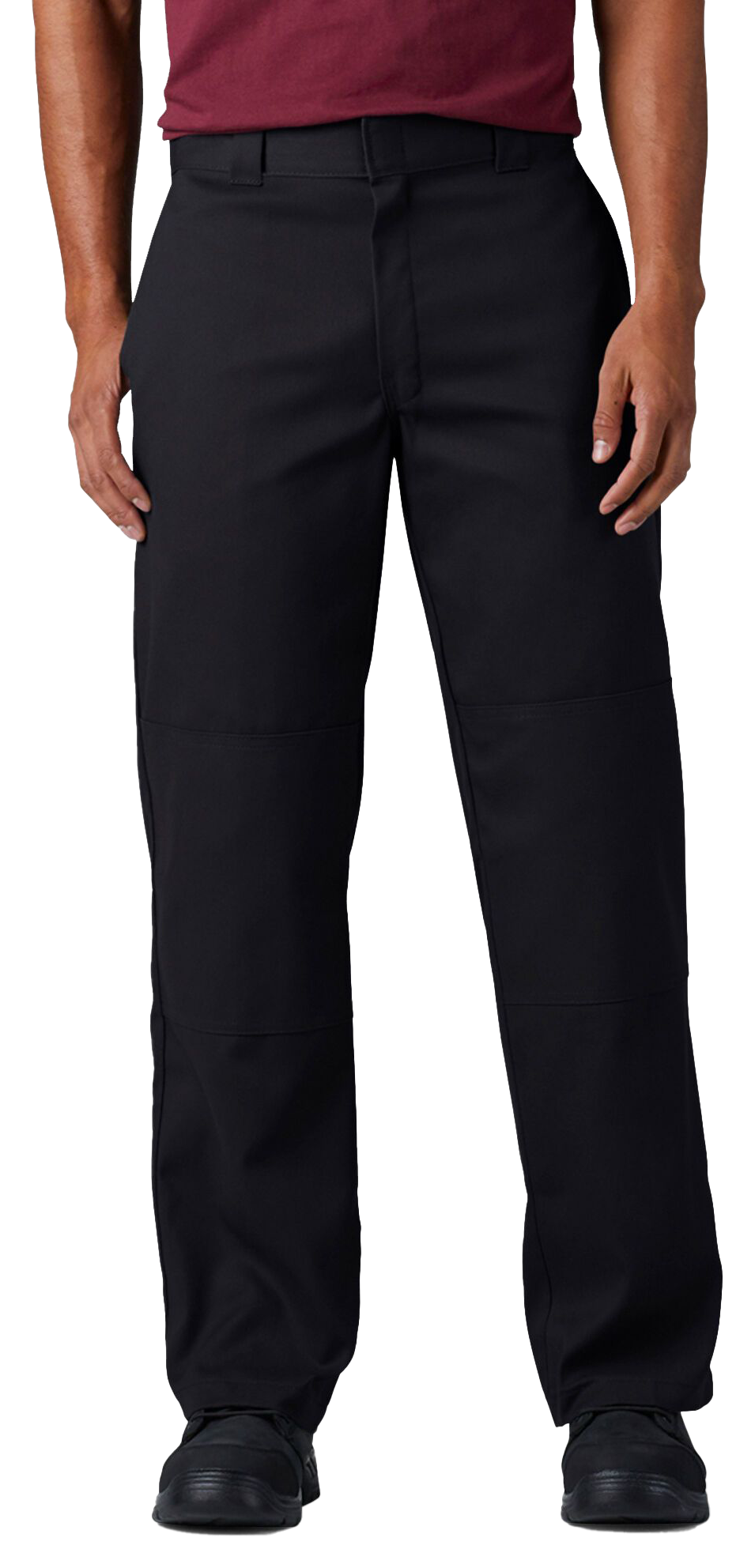 Image of Dickies FLEX Loose-Fit Double-Knee Work Pants for Men - Black - 38x30