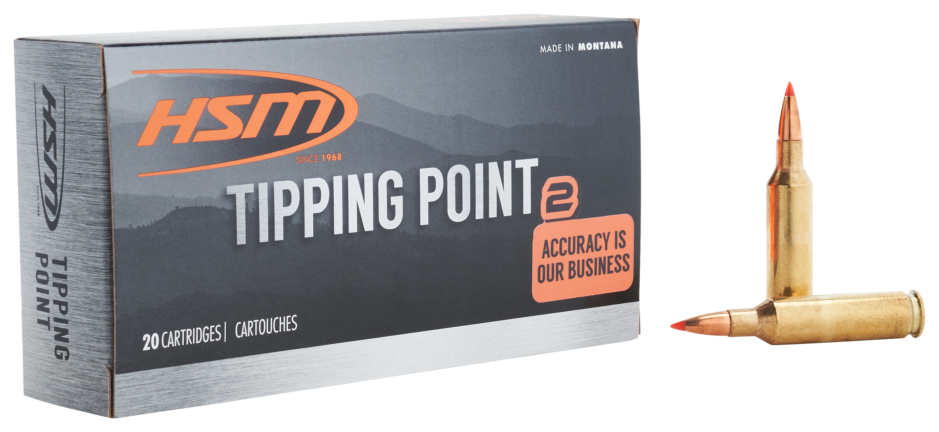 HSM Tipping Point 6mm Creedmoor 95 Grain SST Centerfire Rifle Ammo - HSM