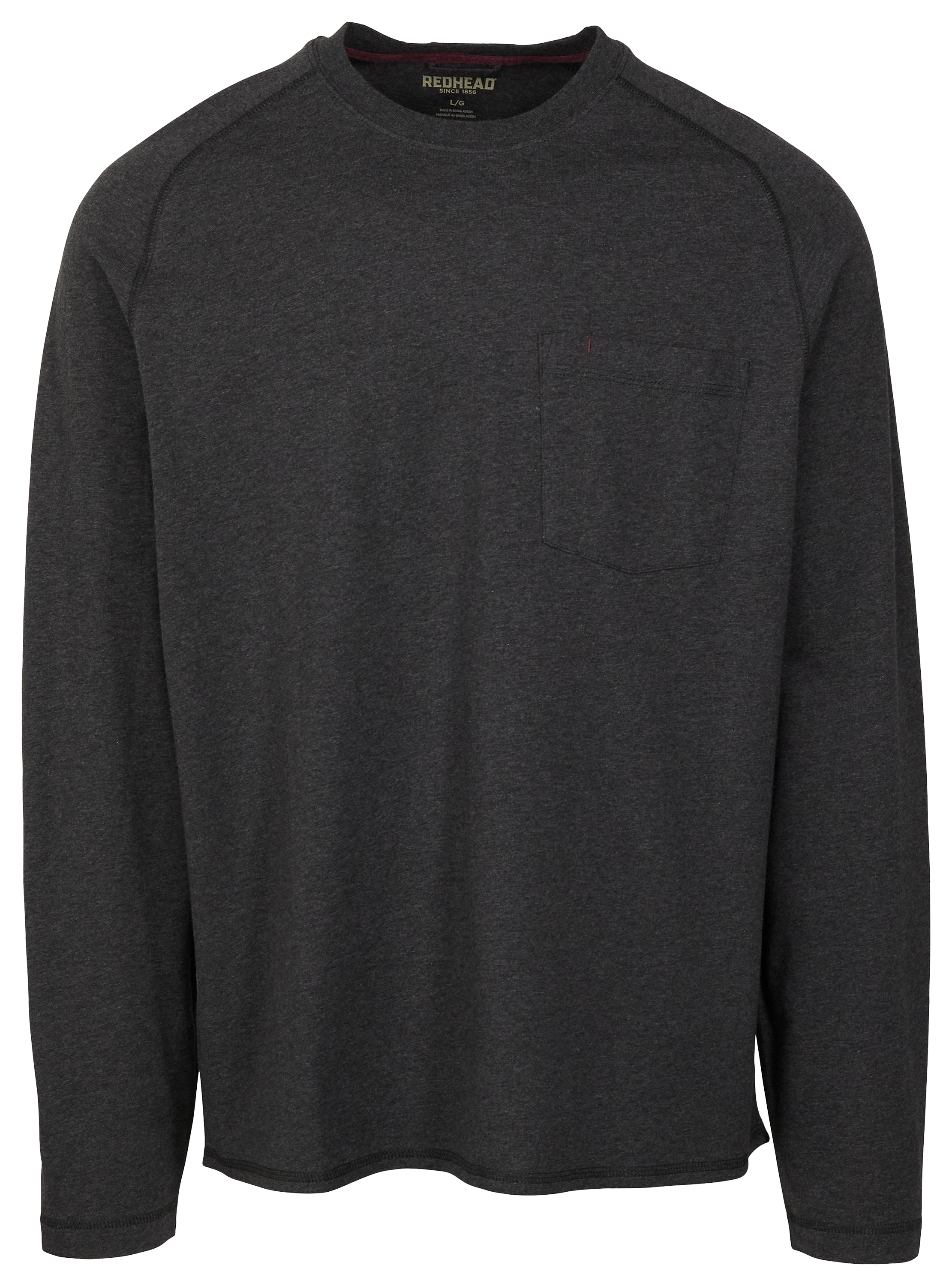 Image of RedHead Pro Series Pocket Tech Long-Sleeve Shirt for Men - Black Heather - M