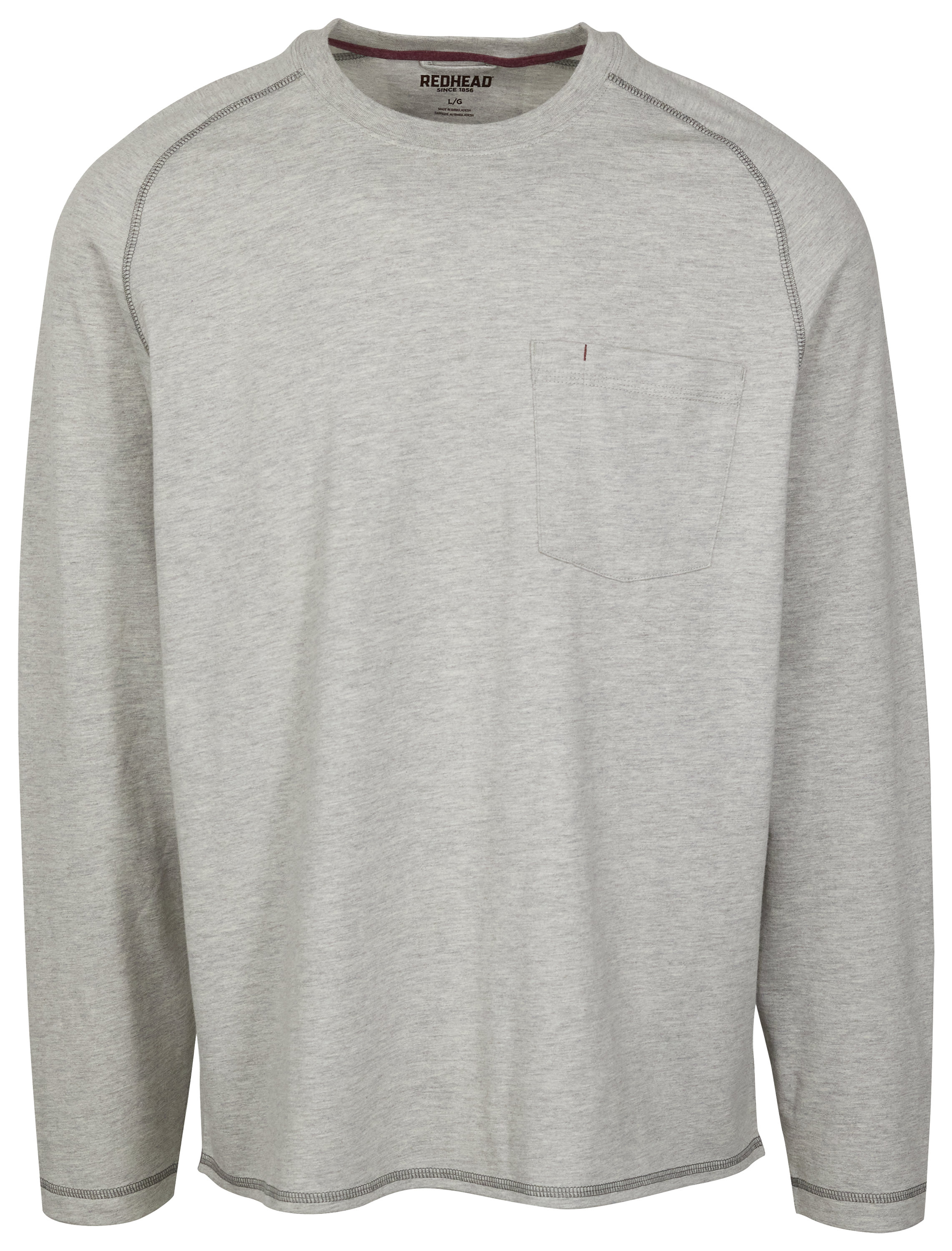 Image of RedHead Pro Series Pocket Tech Long-Sleeve Shirt for Men - Limestone Heather - S