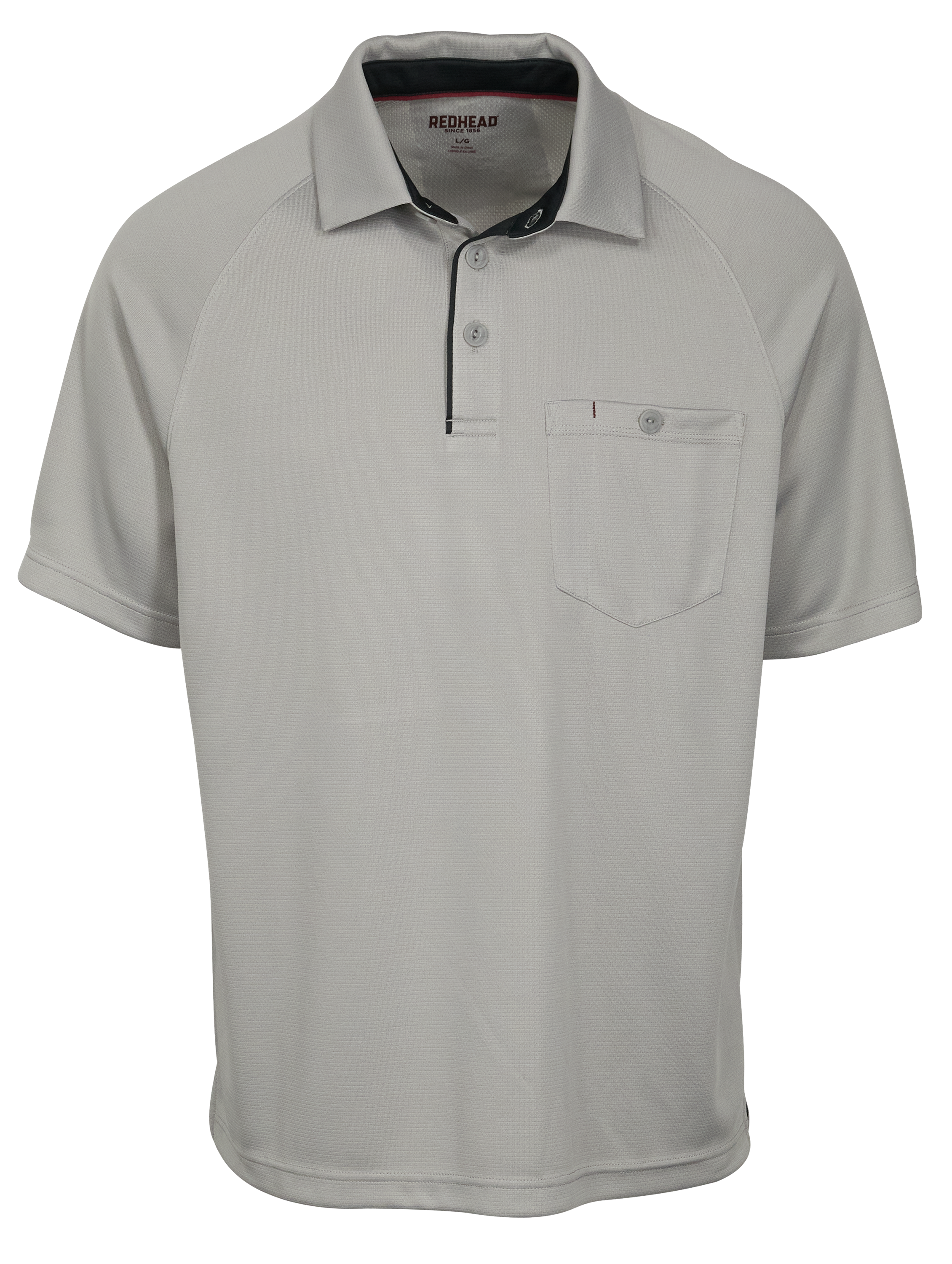 Image of RedHead Pro Series Pocket Work Polo for Men - Limestone - S