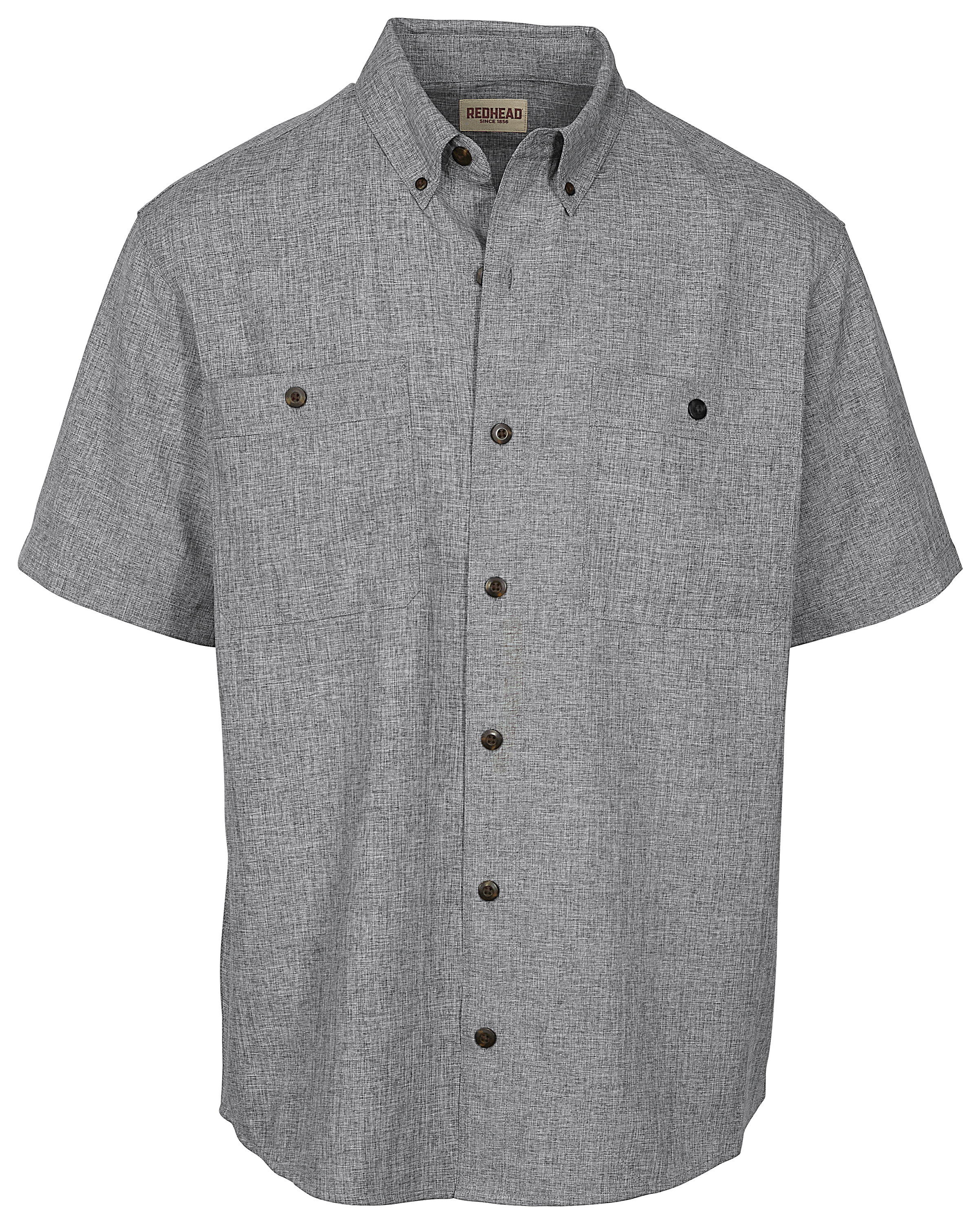 RedHead Gray Button-Front Shirts for Men