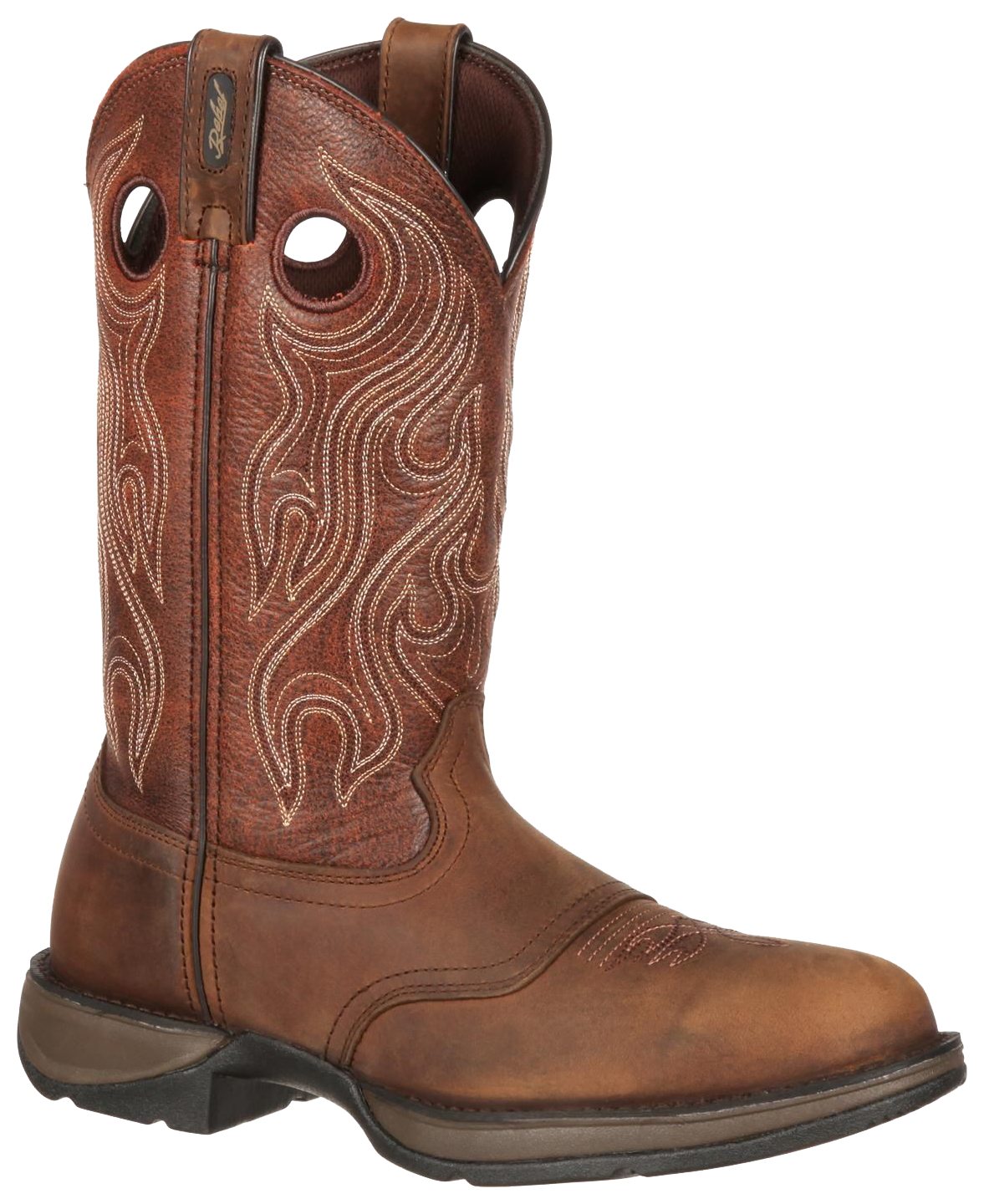 Image of Durango Rebel Saddle Western Boots for Men - 7.5M - Dusk Velocity/Bark Brown