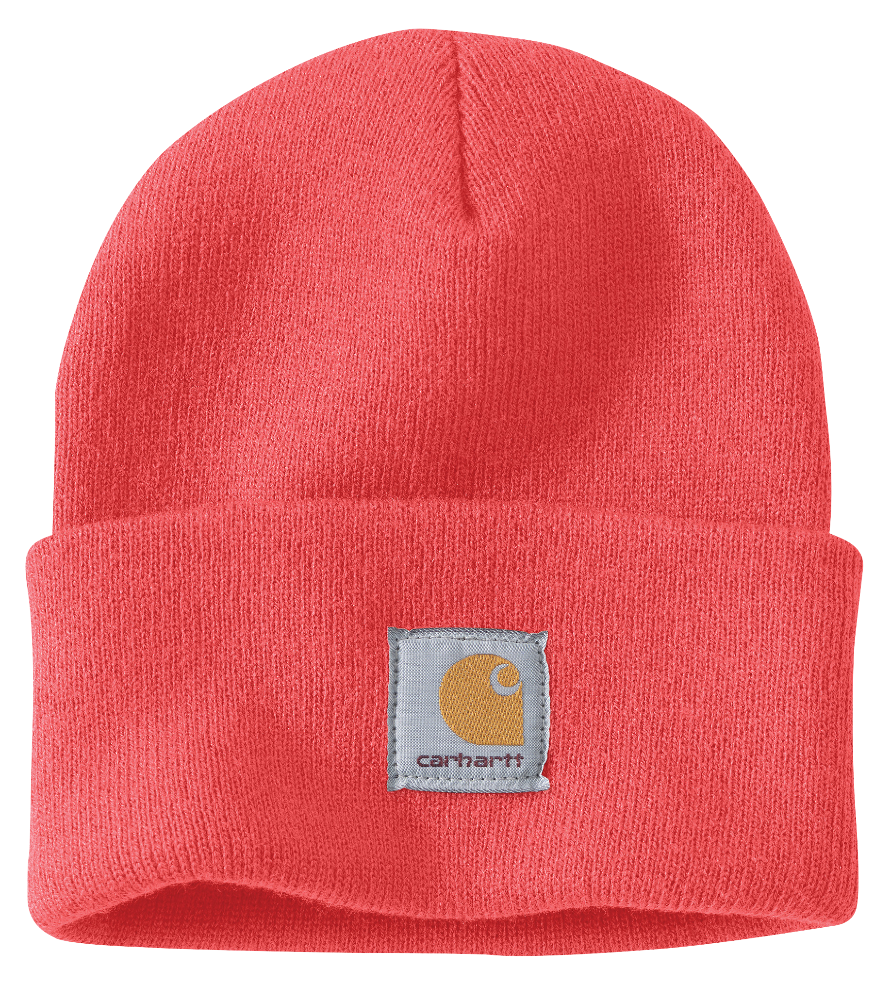 Image of Carhartt Knit Cuffed Beanie for Ladies - Coral Glow