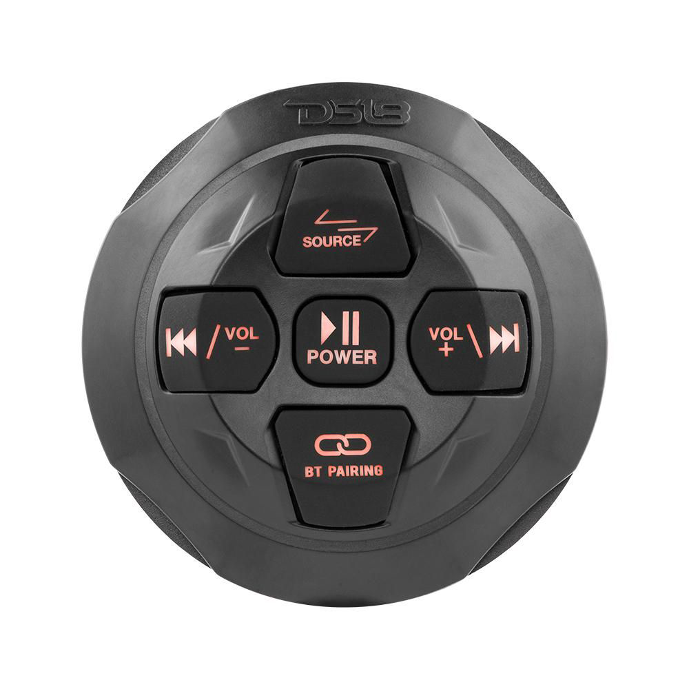 Image of DS18 Round Marine Waterproof Universal Bluetooth Streaming Audio Receiver with Functions Control for Android or iPhone