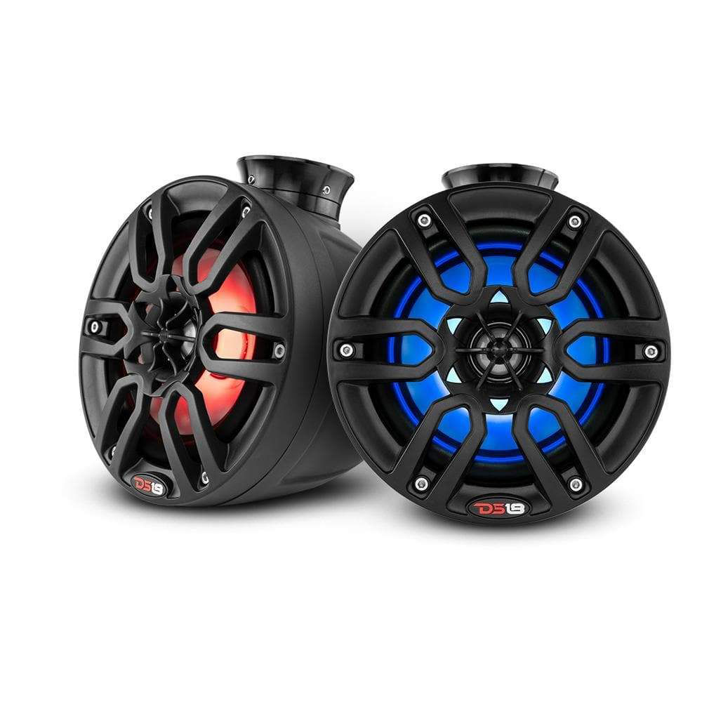 DS18 HYDRO NXL-PS6 6.5'' Water-Resistant Marine Speakers with Integrated RGB LED Lights