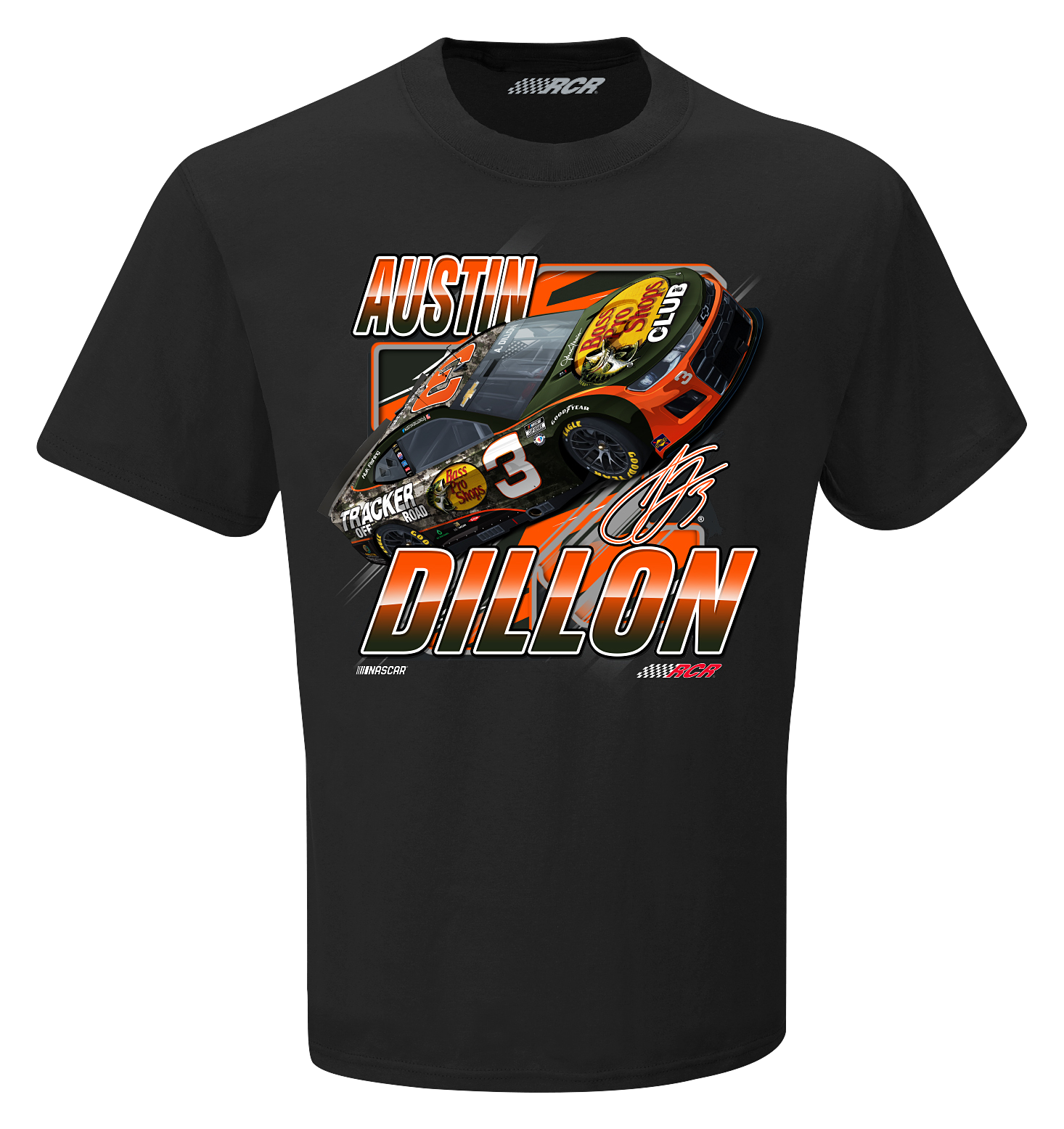 Image of NASCAR Austin Dillon Short-Sleeve T-Shirt for Men - Black - M