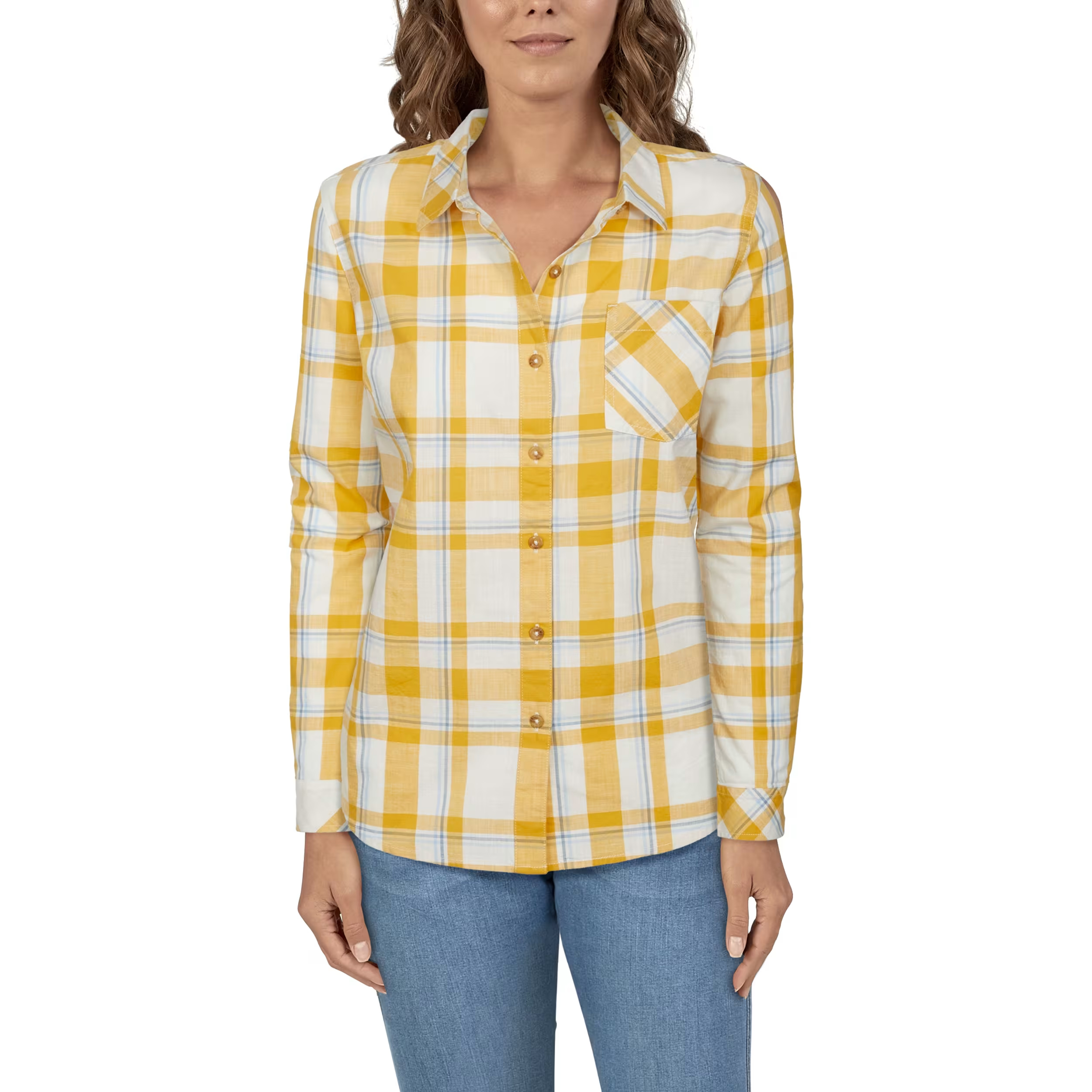 NATURAL REFLECTIONS Meadowlands Button-Front Long-Sleeve Shirt