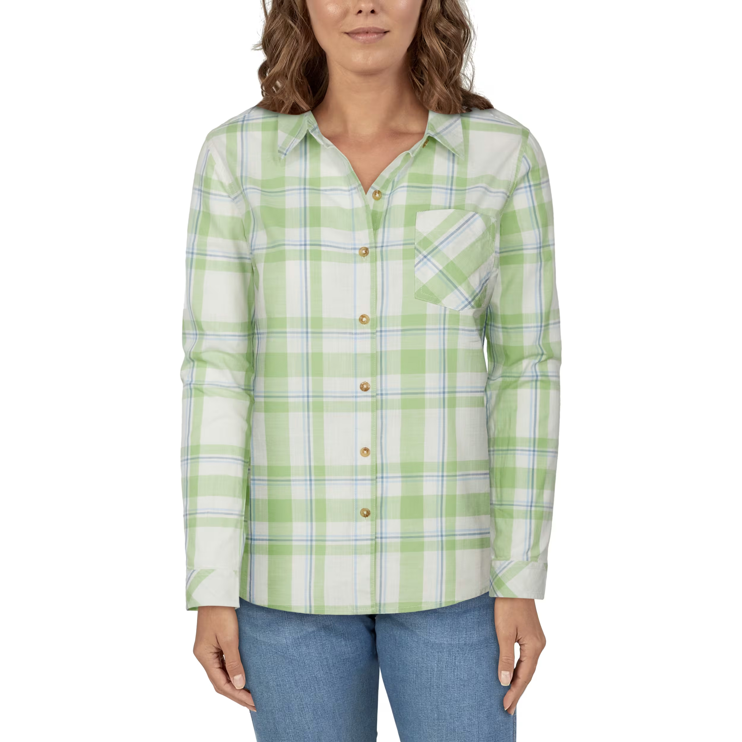 NATURAL REFLECTIONS Meadowlands Button-Front Long-Sleeve Shirt
