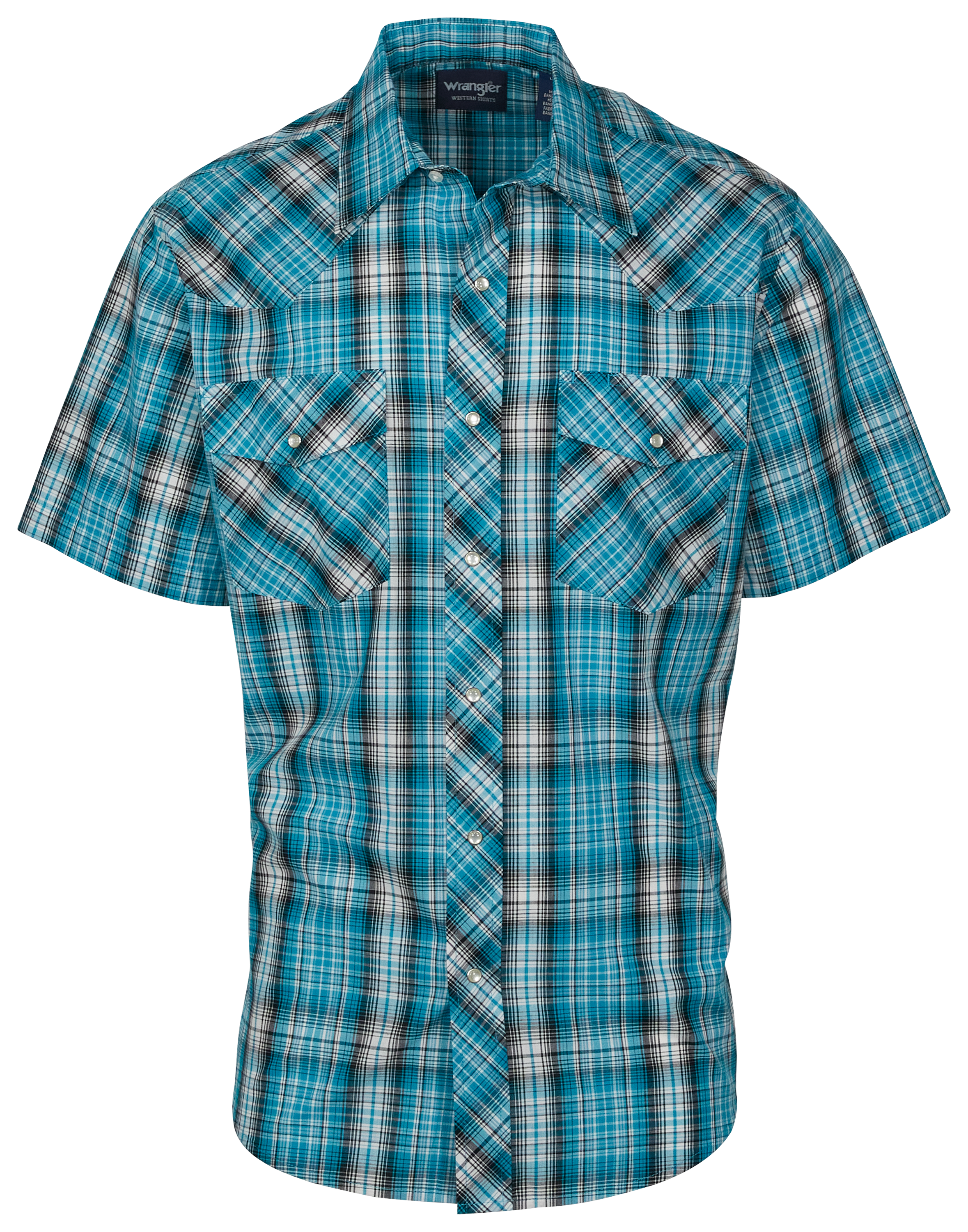 WRANGLER Short-Sleeve Plaid Shirt for Men
