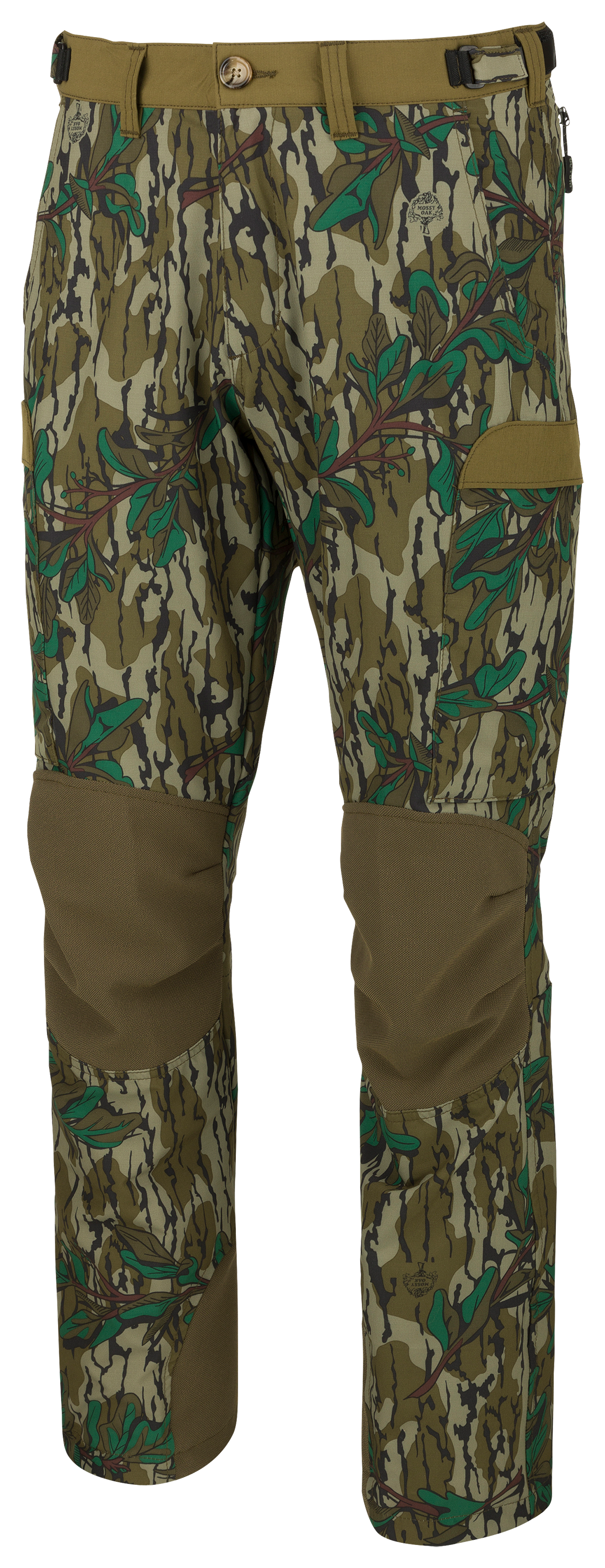 Image of Ol' Tom Tech Stretch Turkey Pants 2.0 for Men - Mossy Oak Greenleaf - XL