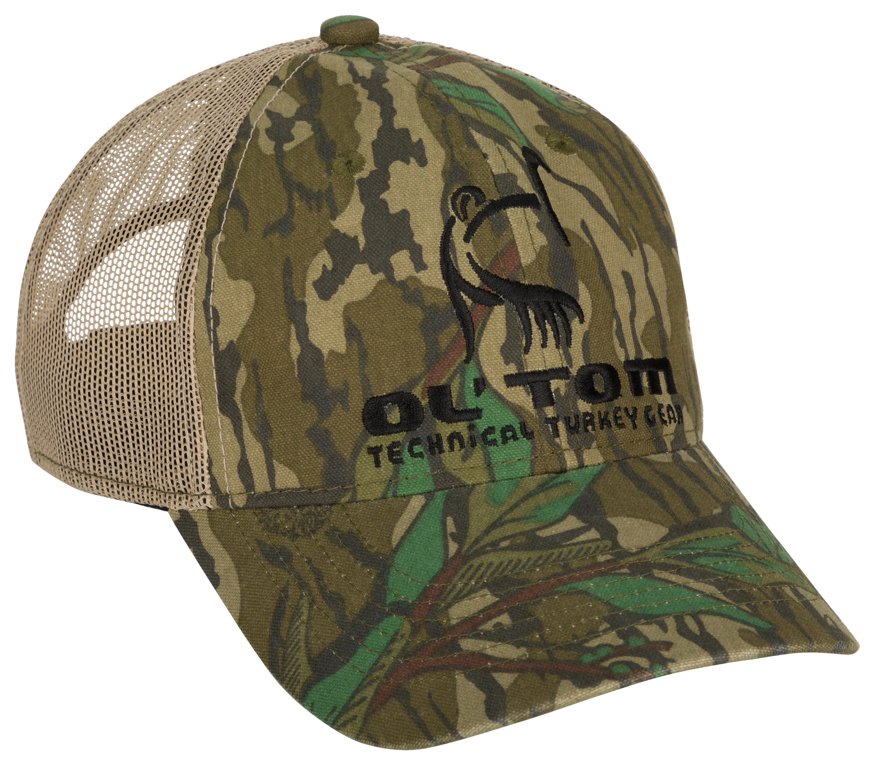 OL' TOM Camo Mesh-Back Logo Cap