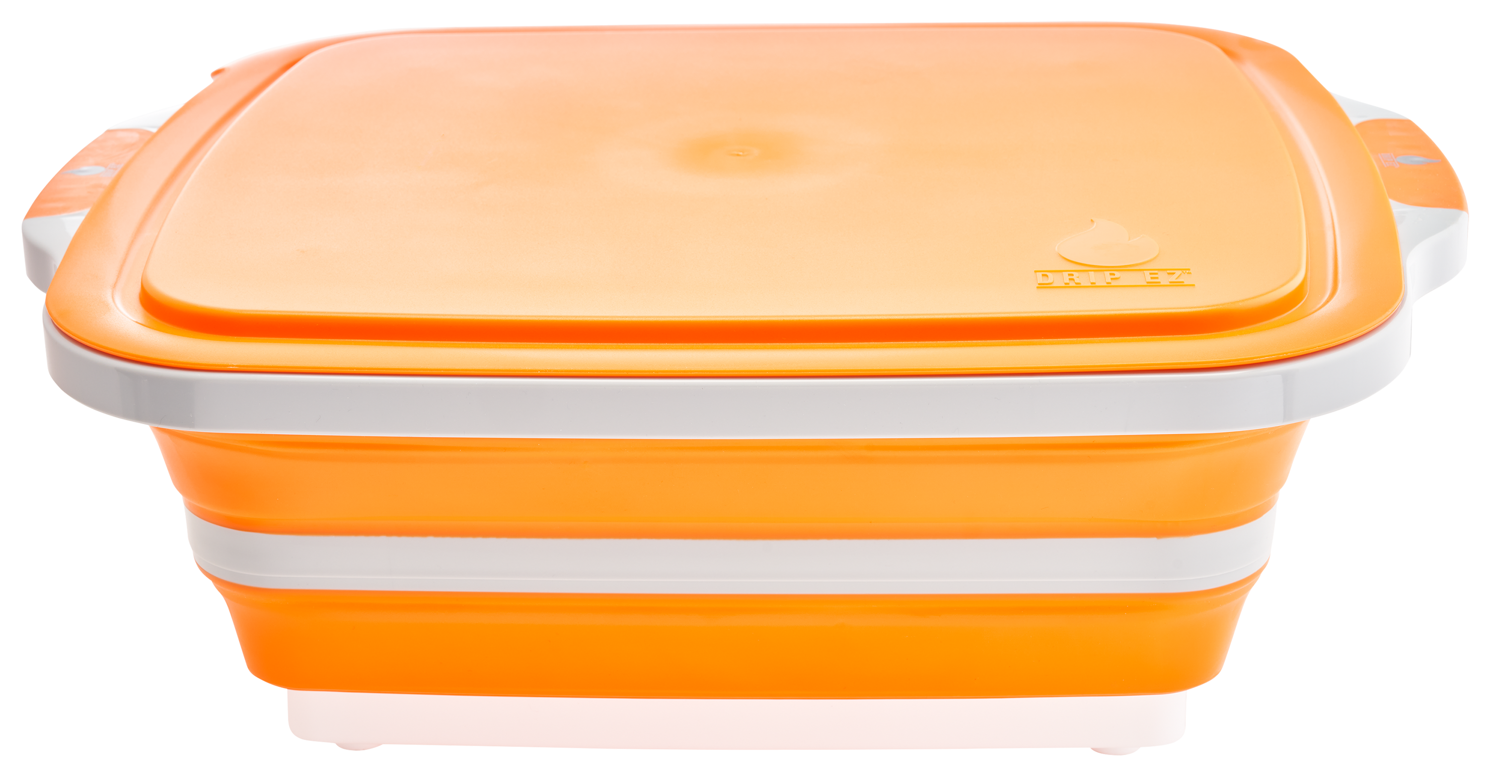 Image of Drip-EZ Barbecue Prep Tub with Cutting Board - Orange - Original