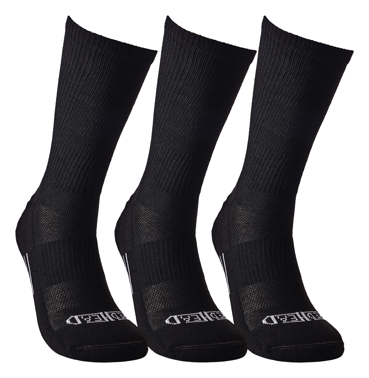 Image of RedHead Encompass Crew Socks 3-Pair Pack - Black - L