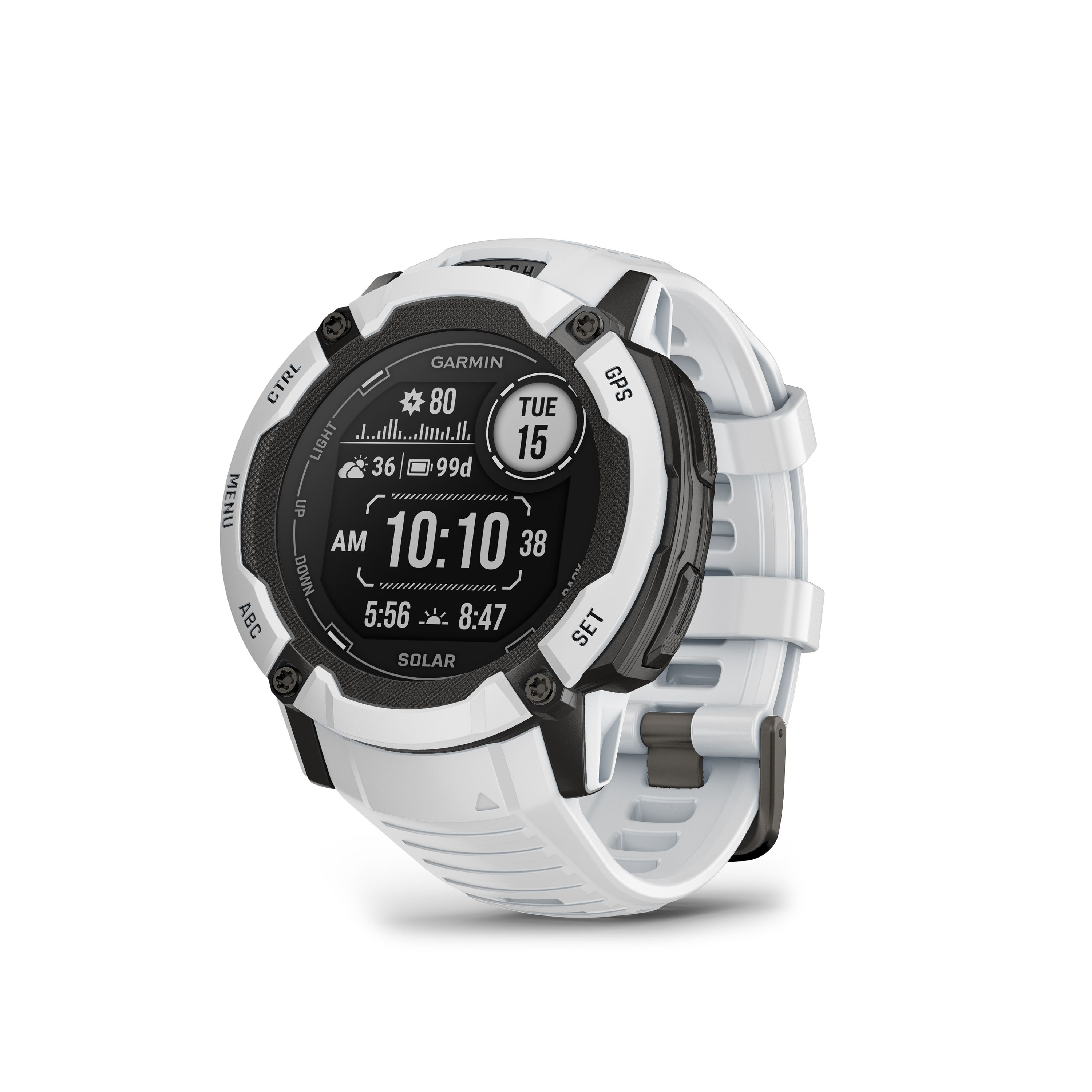 Image of Garmin Instinct 2X Solar Smartwatch - Whitestone