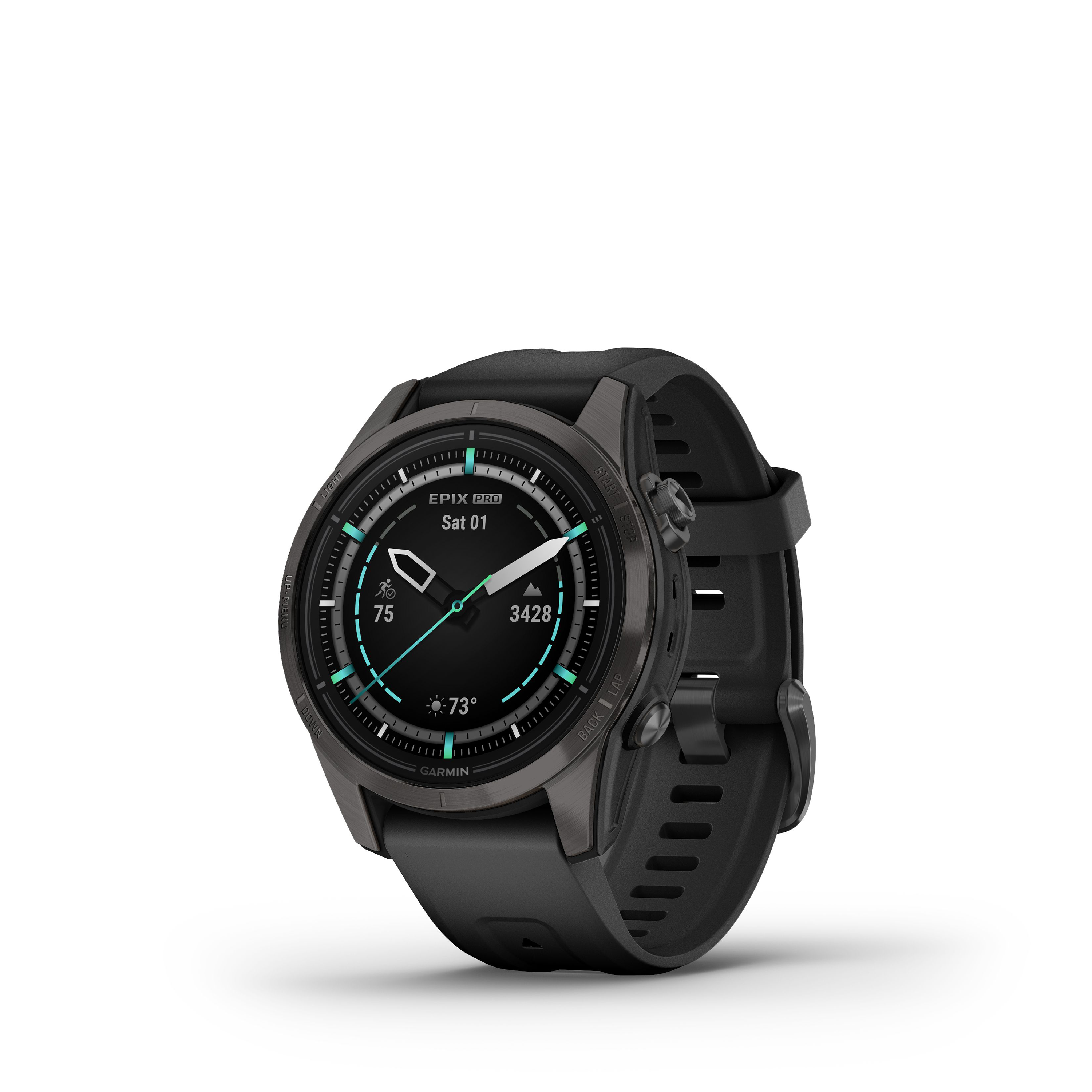 Image of Garmin epix Pro Gen 2 Sapphire-Edition Smartwatch - Carbon Gray - 42mm