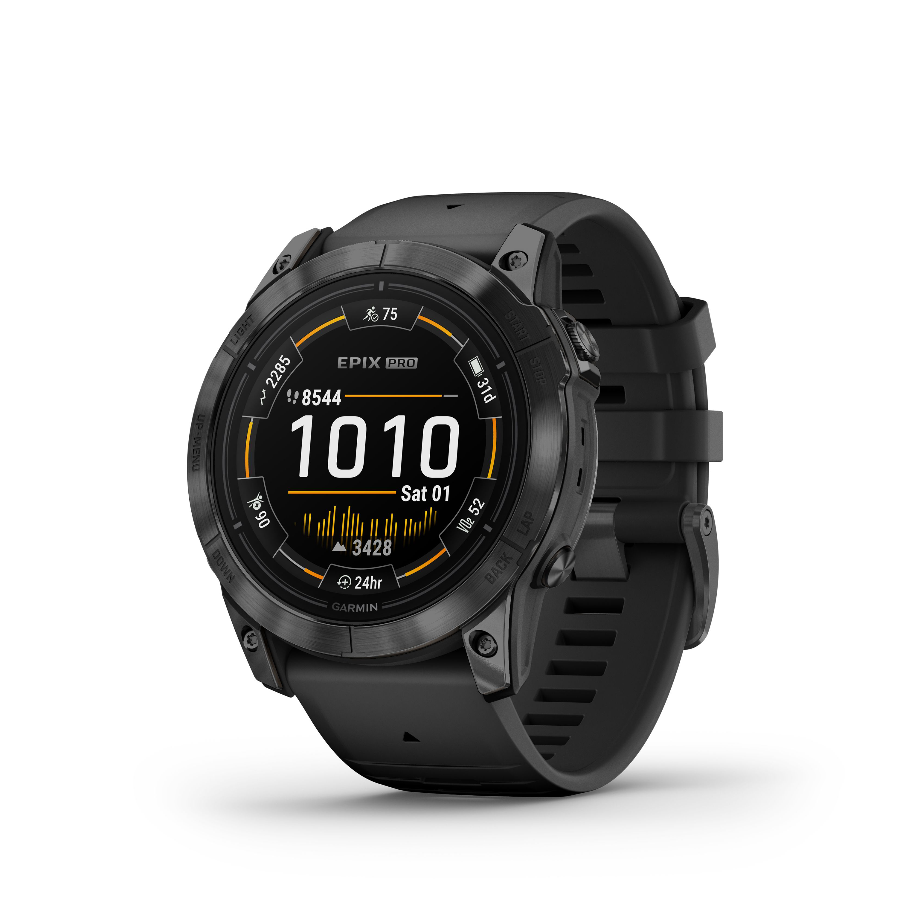 Image of Garmin epix Pro Gen 2 Standard-Edition Smartwatch - Slate Gray/Black - Large