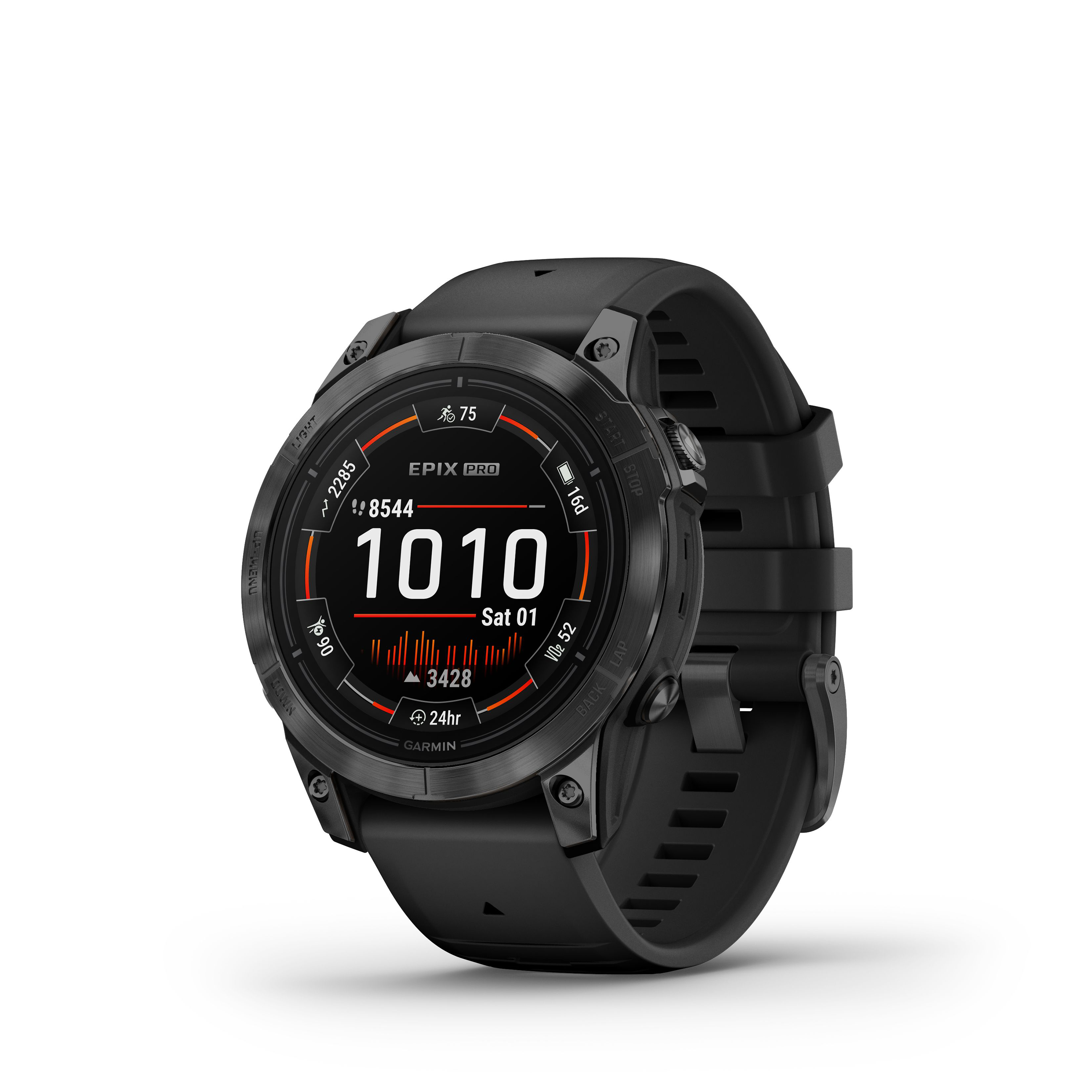 Image of Garmin epix Pro Gen 2 Standard-Edition Smartwatch - Slate Gray/Black - Medium