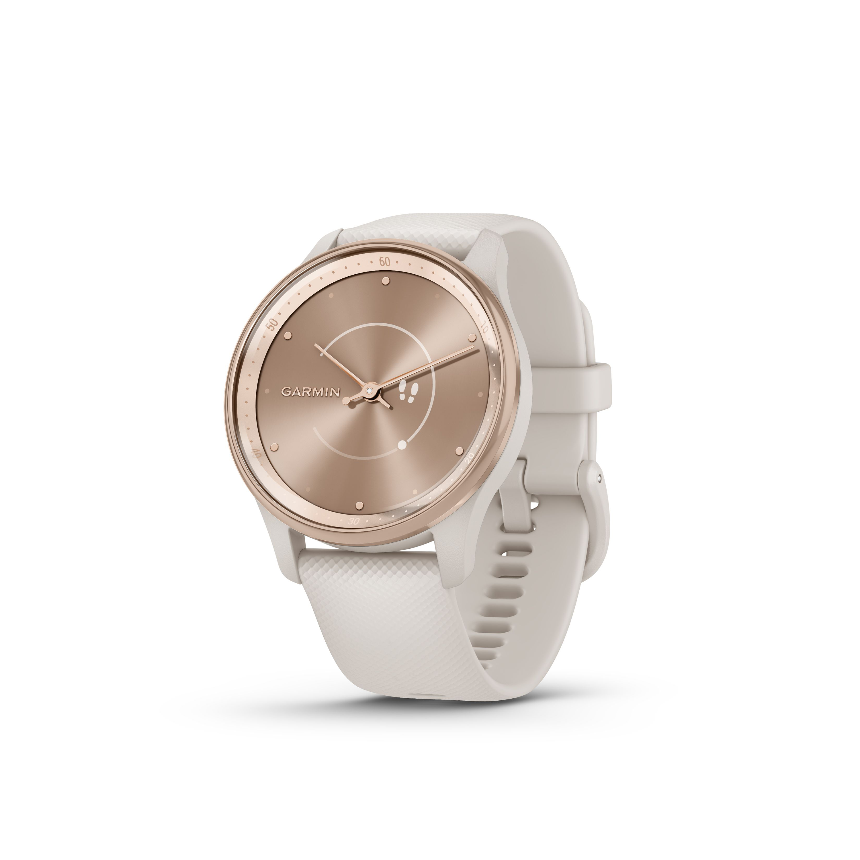Garmin vivomove Trend Hybrid Smartwatch - Peach Gold