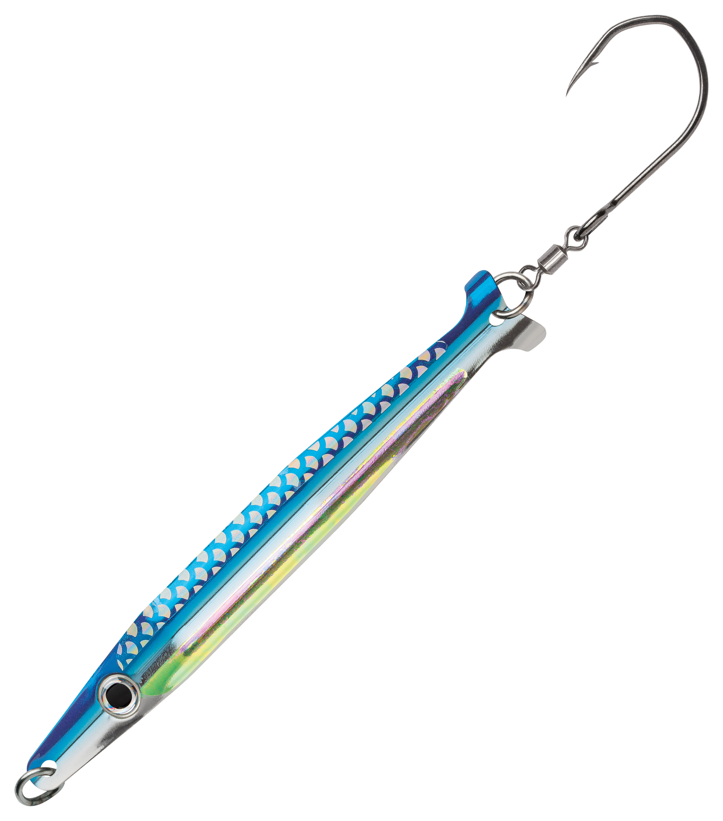 Image of "Luhr Jensen Koho King Spoon - Nickel Holo Blue - 4"""
