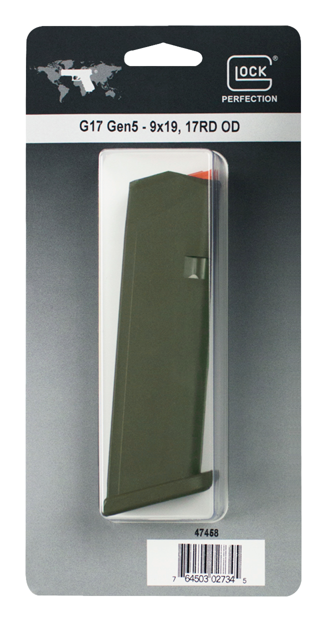 GLOCK Pistol Magazine - 9mm - GLOCK 17/34 - OD Green - 17 Rounds