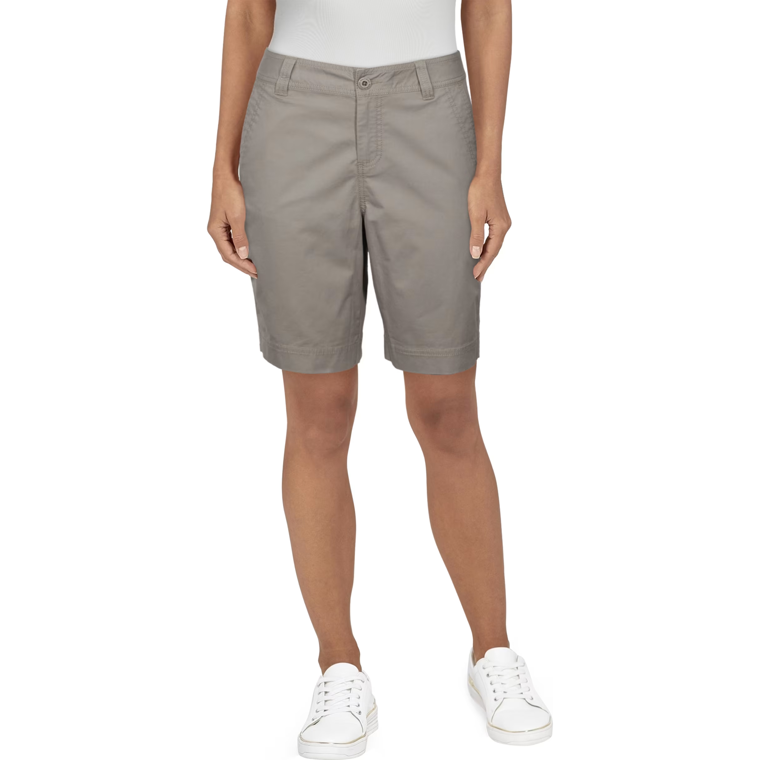 Natural Reflections Spring Valley Bermuda Shorts for Ladies - Rock Ridge - 12