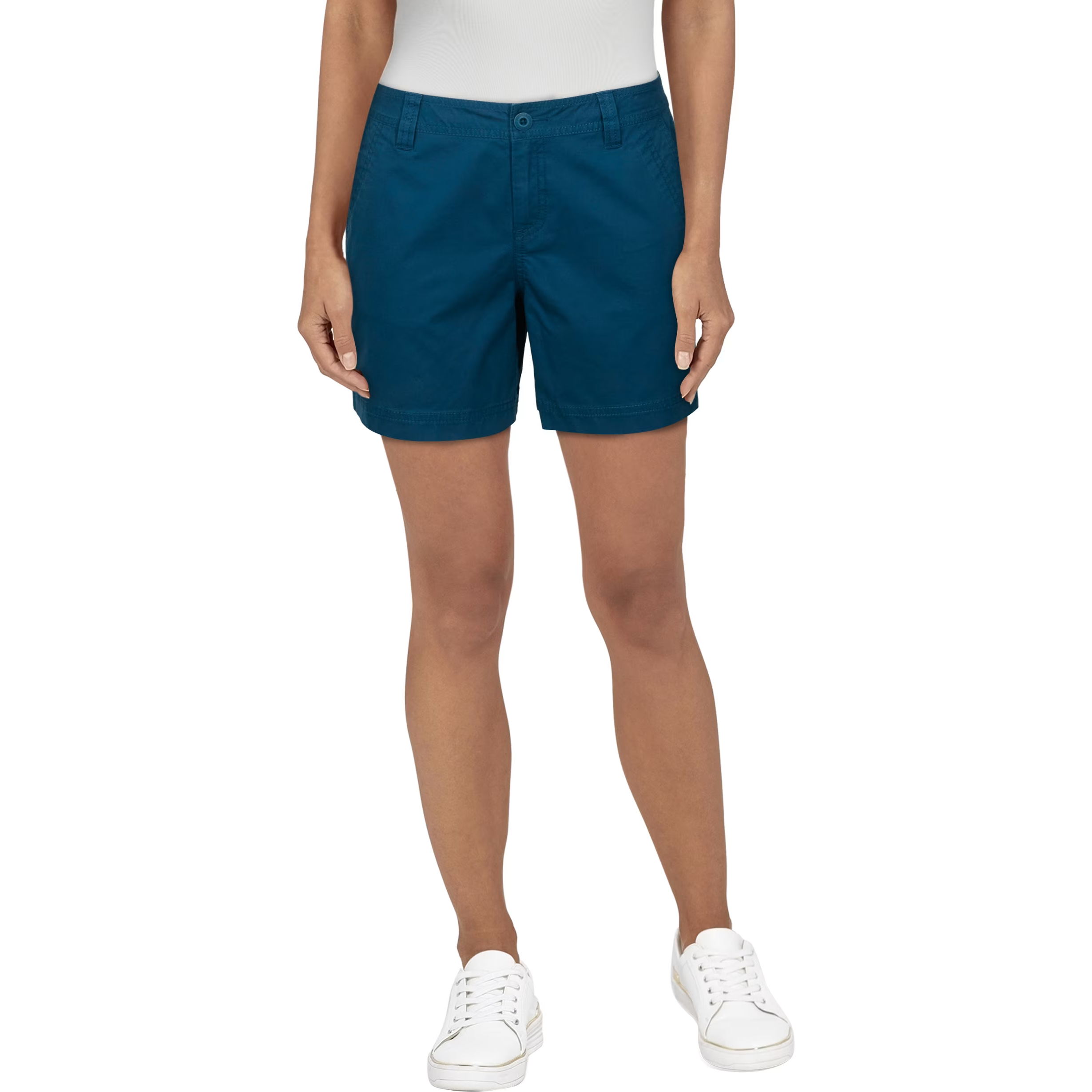 Natural Reflections Spring Valley Twill Shorts for Ladies - Legion Blue - 8