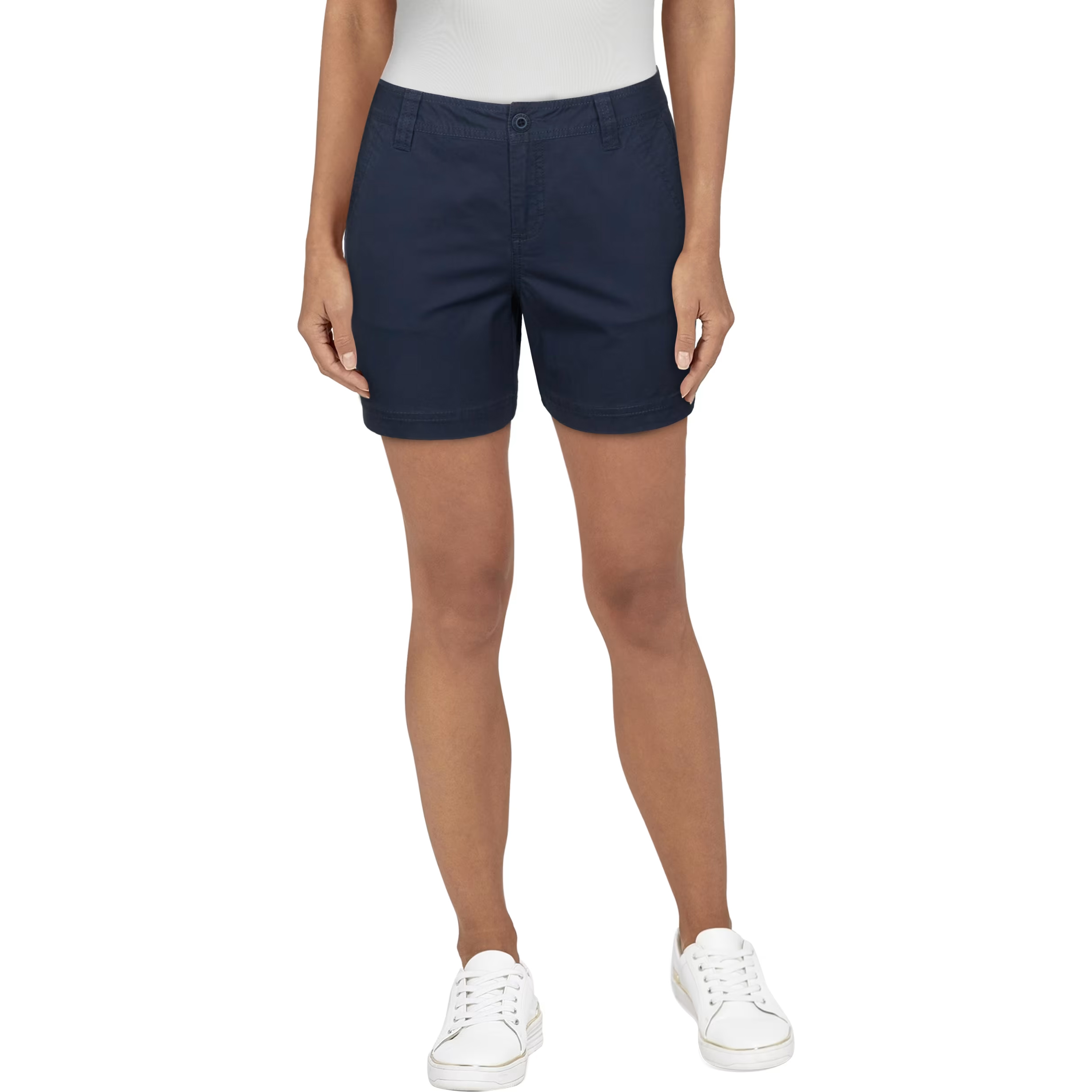 Natural Reflections Spring Valley Twill Shorts for Ladies - Blue Nights - 10