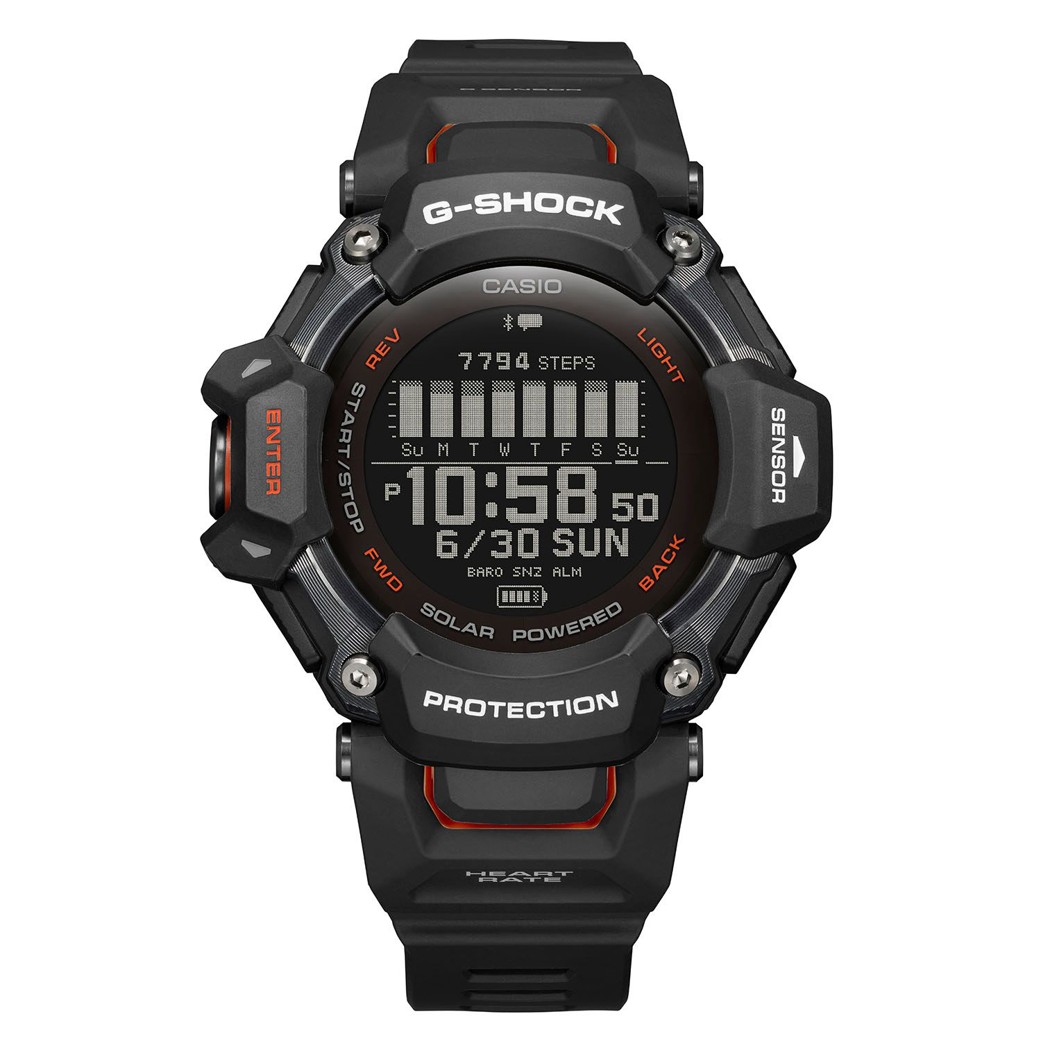 Image of Casio G-Shock Move Heart Rate + GPS Solar Assist Smartwatch - Black