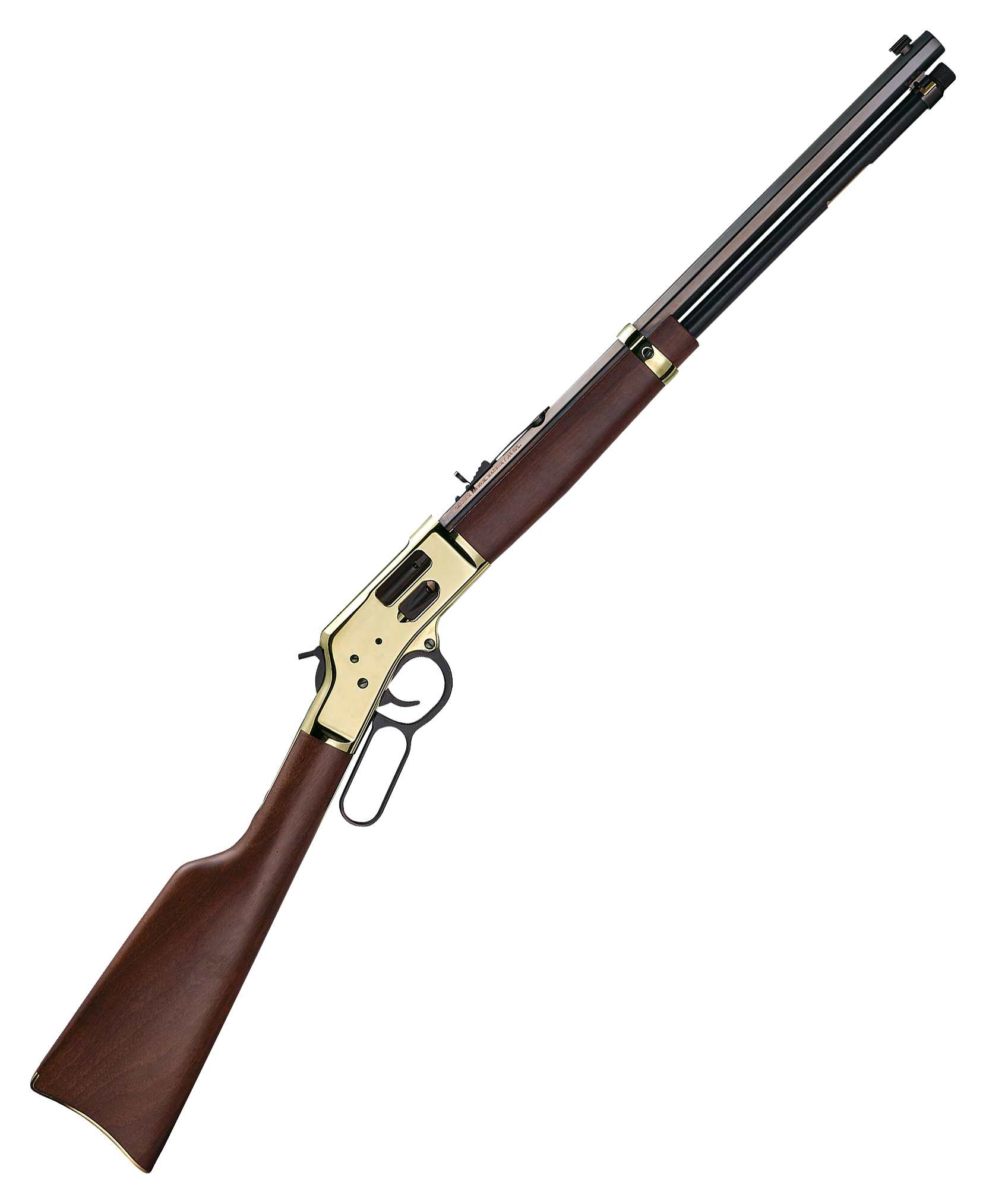 Henry Big Boy Brass Side Gate Polished Hardened Brass Lever Action Rifle - 357 Magnum - 20in - Brown -  H006GM