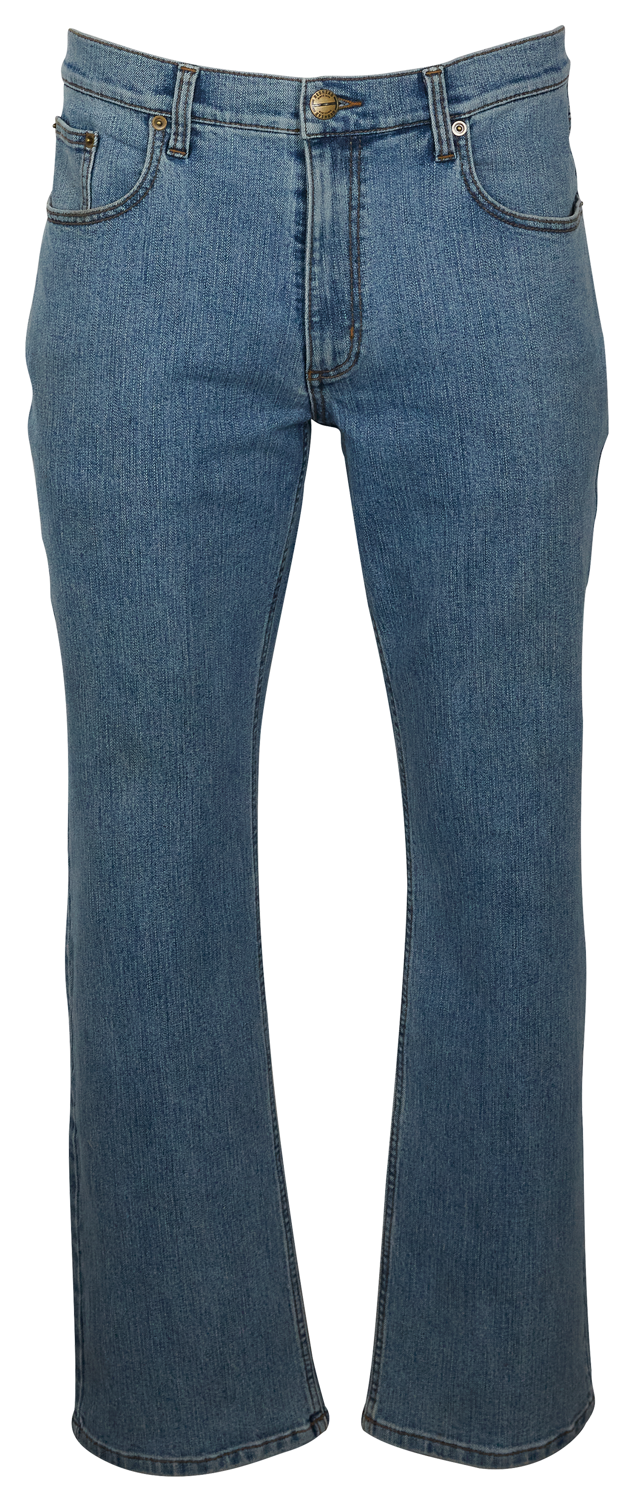 Image of RedHead Relaxed Flex Denim Jeans for Men - Light Wash - 35x34