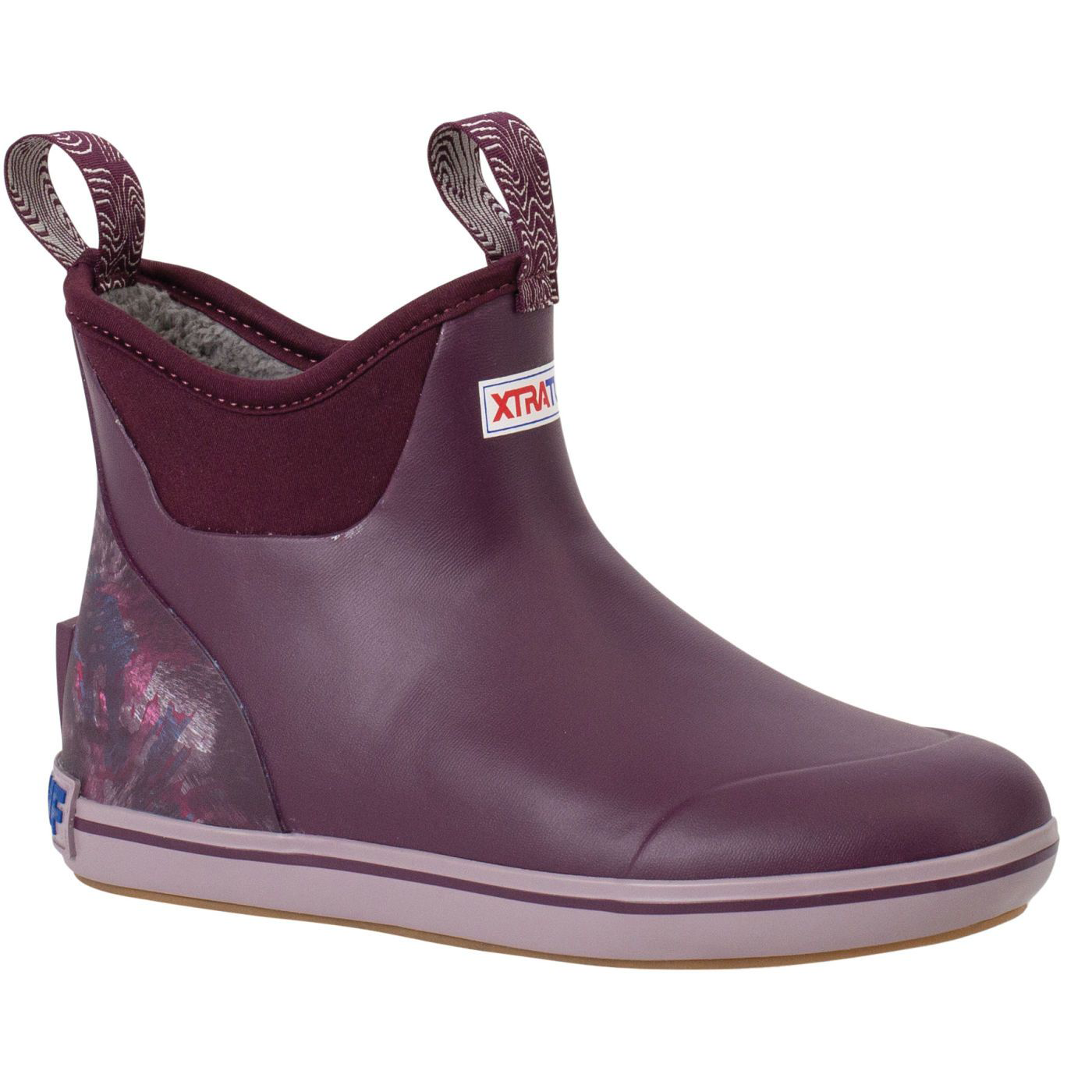 Image of Xtratuf Trolling Pack Ankle Deck Boots for Ladies - Purple Holo - 6M