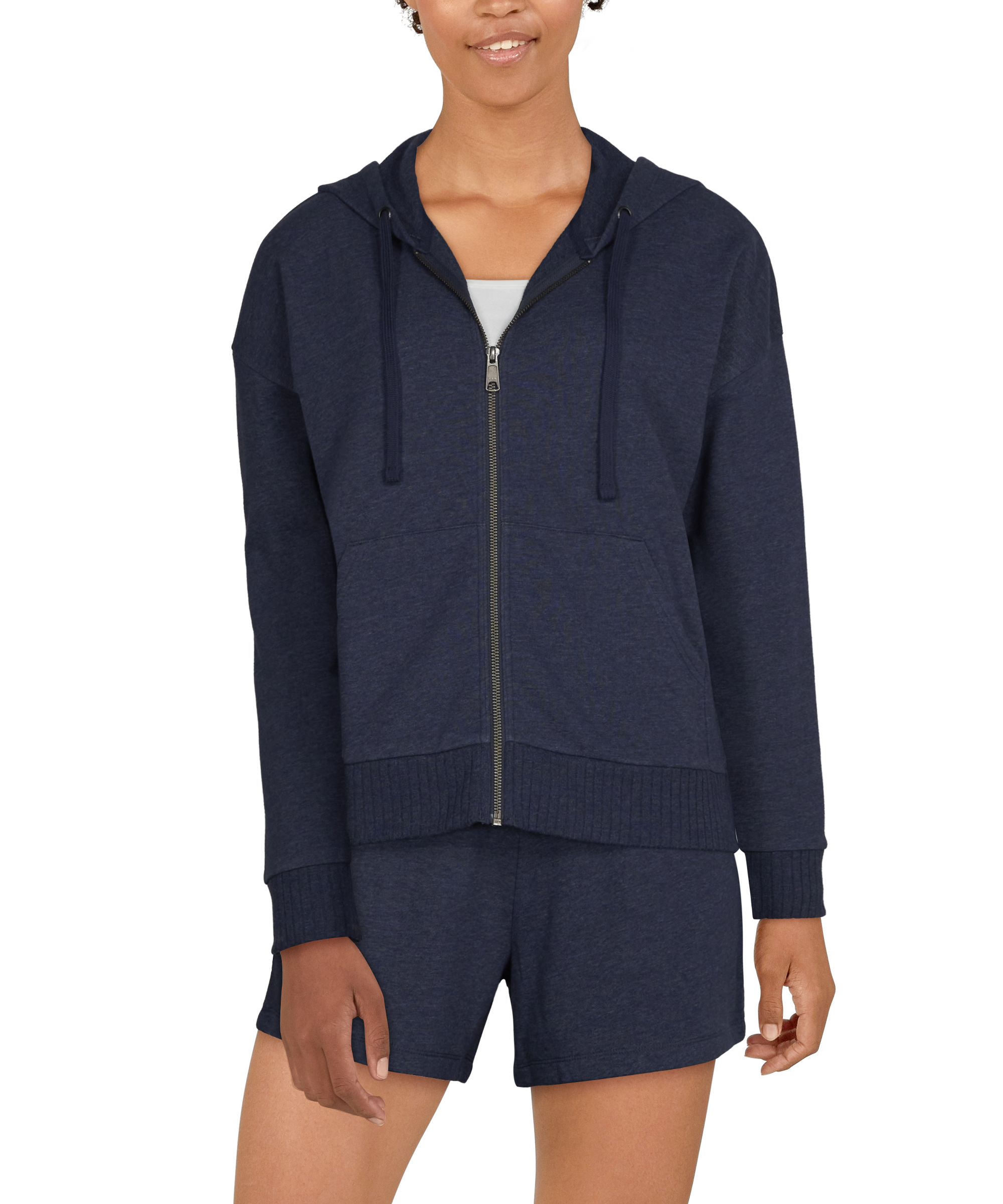 NATURAL REFLECTIONS Harbor Terry Full-Zip Long-Sleeve Hoodie