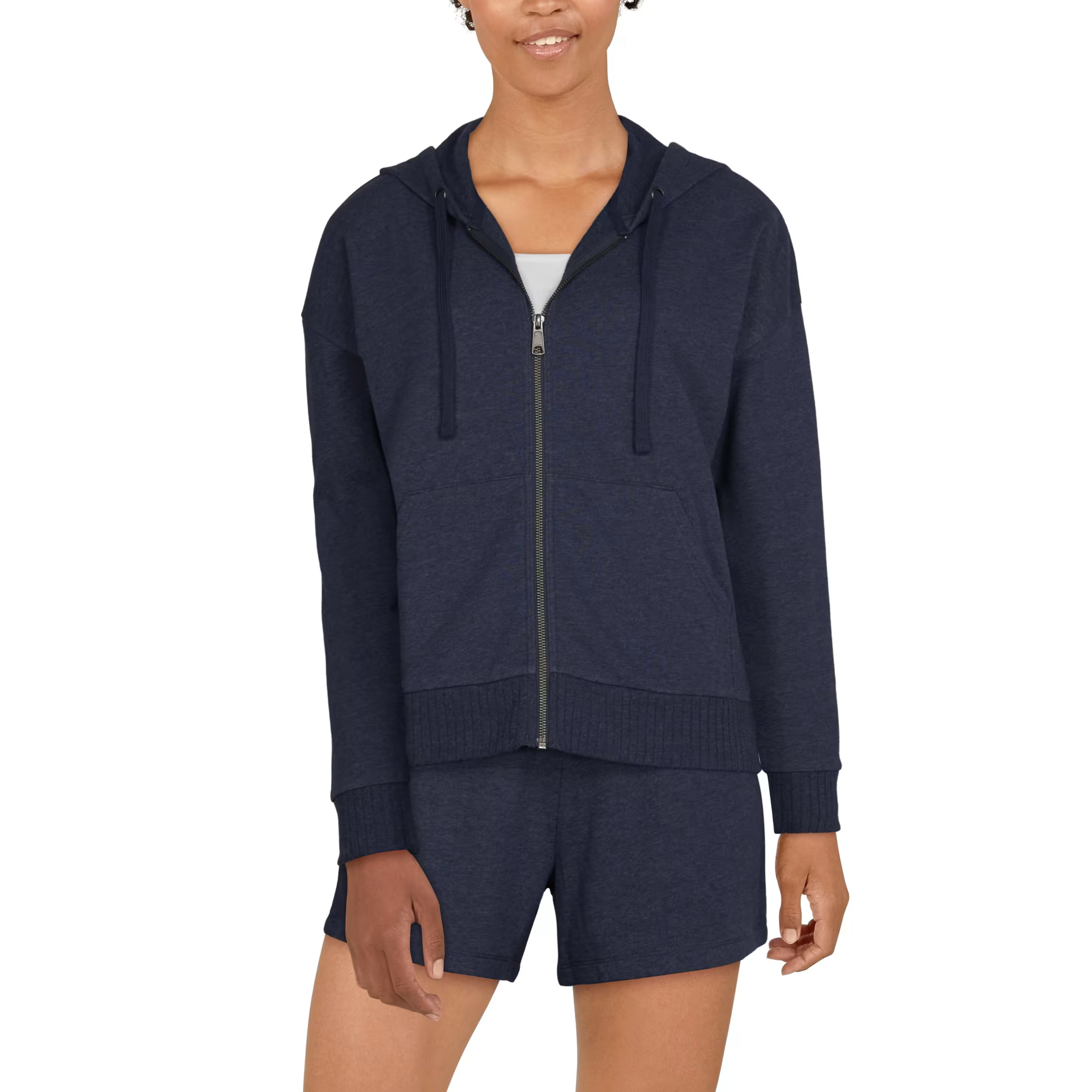 NATURAL REFLECTIONS Harbor Terry Full-Zip Long-Sleeve Hoodie