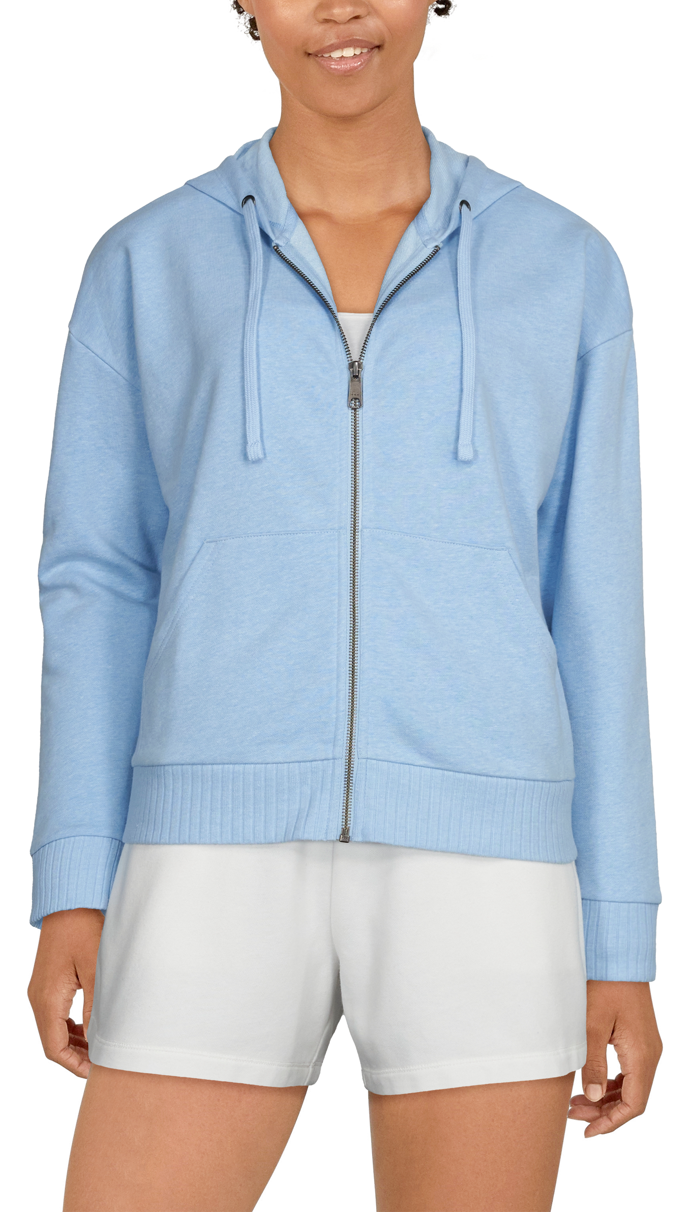 NATURAL REFLECTIONS Harbor Terry Full-Zip Long-Sleeve Hoodie for Ladies