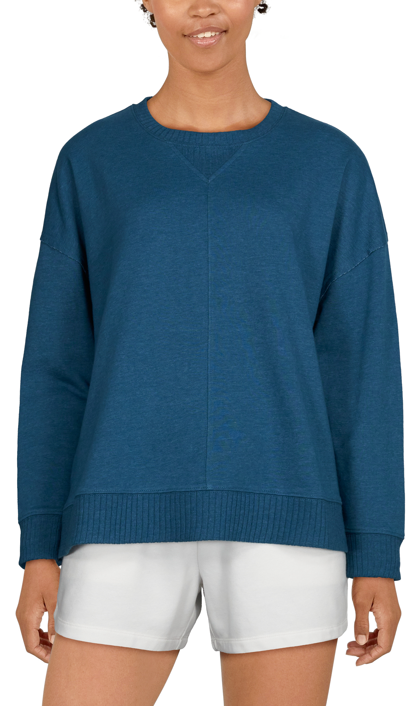Natural Reflections Harbor Terry Long-Sleeve Sweatshirt for Ladies                                                              