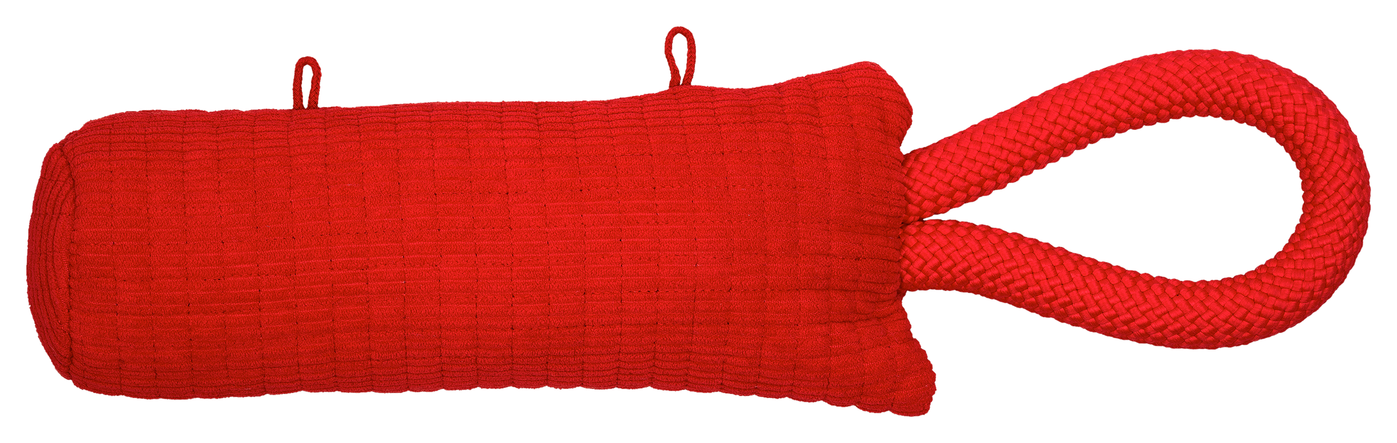 Playology Beef Plush Barrel Tug Toy for Dogs