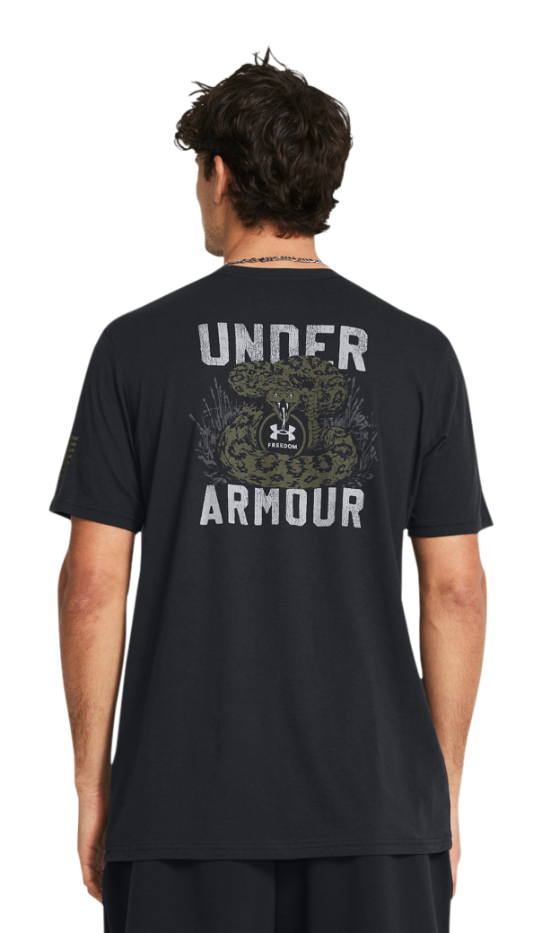 Image of Under Armour Freedom Mission Made Short-Sleeve T-Shirt for Men - Black/MOD Green - S