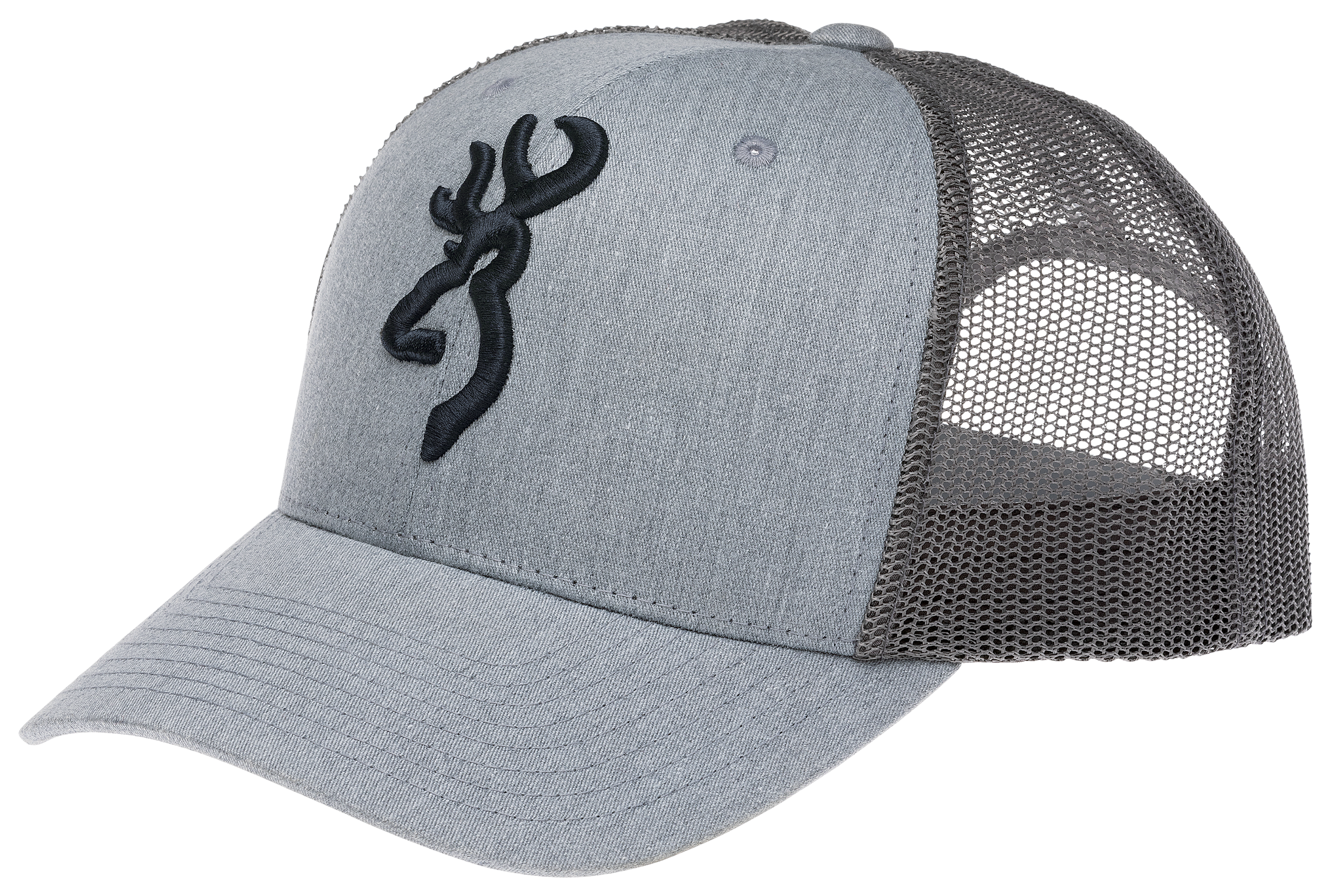 Image of Browning Logo Mesh-Back Cap - Gray/Black