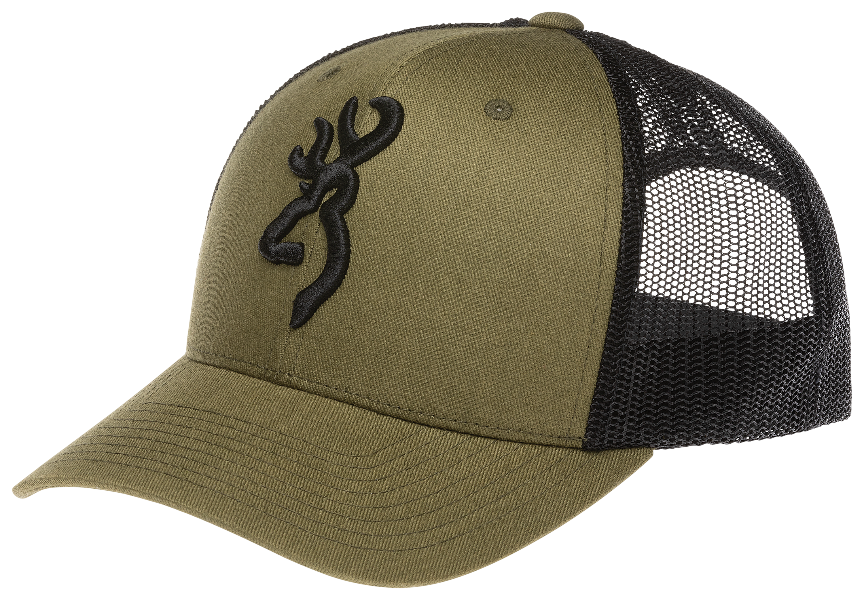 Image of Browning Logo Mesh-Back Cap - Loden/Black