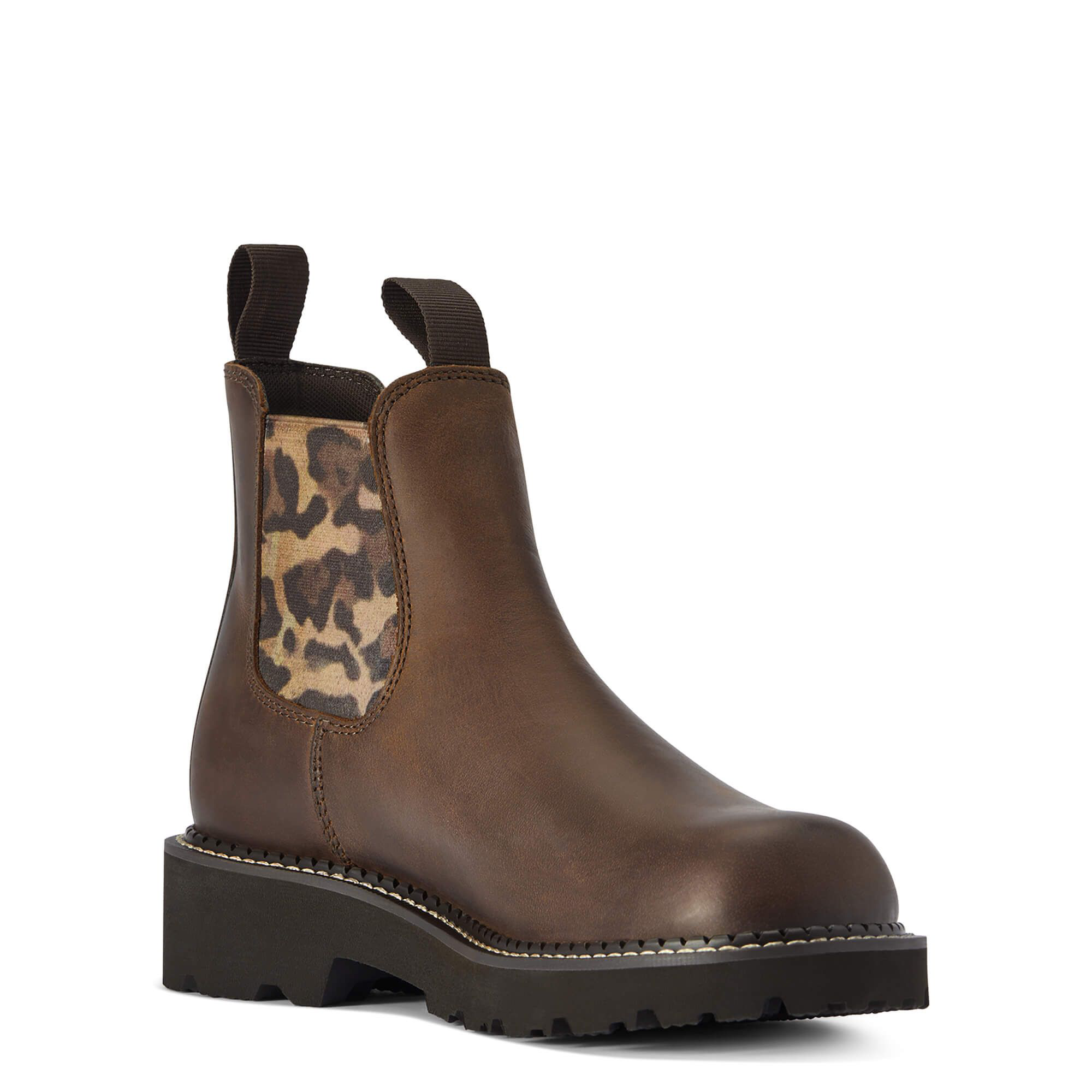 Image of Ariat Fatbaby Twin Gore Western Boots for Ladies - Distressed Tan