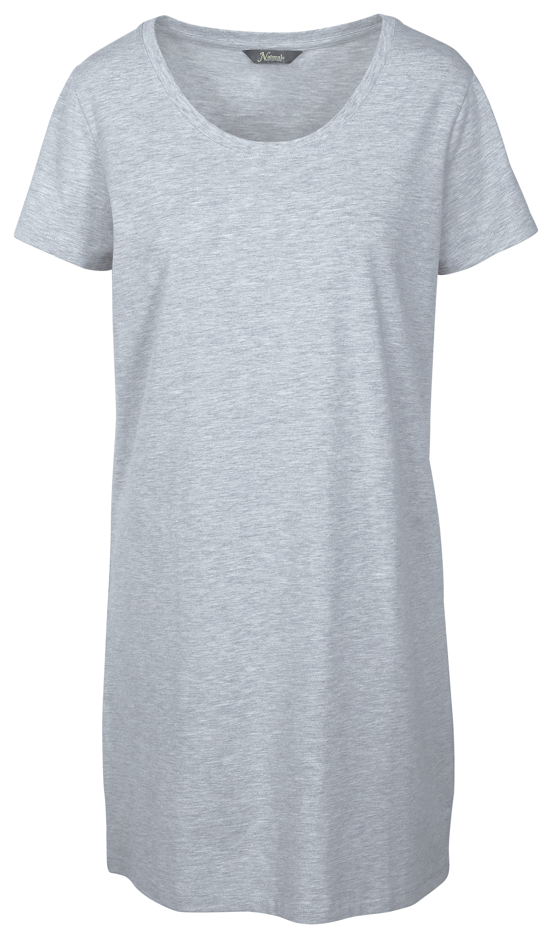 Image of Natural Reflections Everyday T-Shirt Dress - Heather Gray