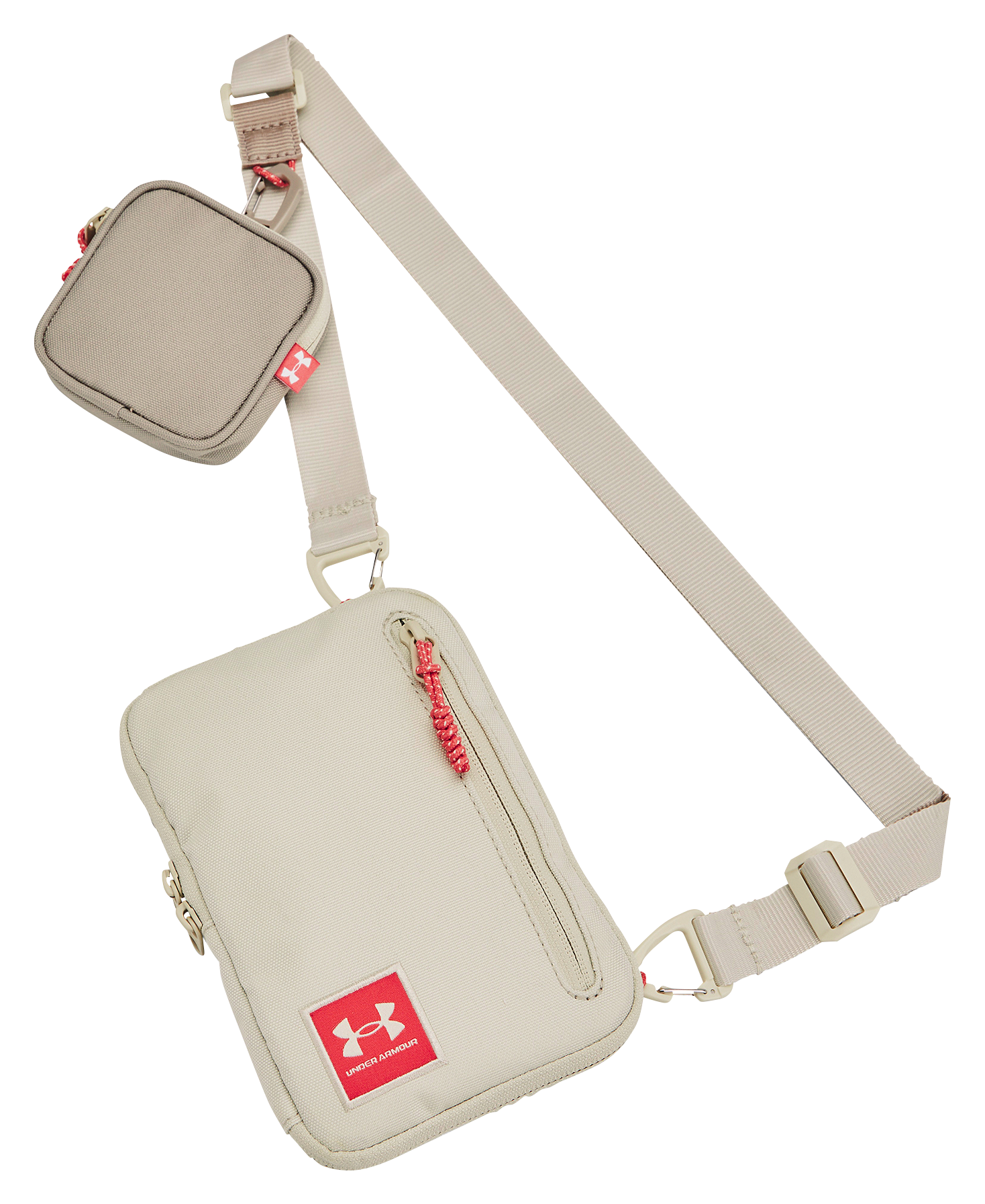 Image of Under Armour Loudon Small Crossbody Bag - Silt/Timberwolf Taupe/Silt